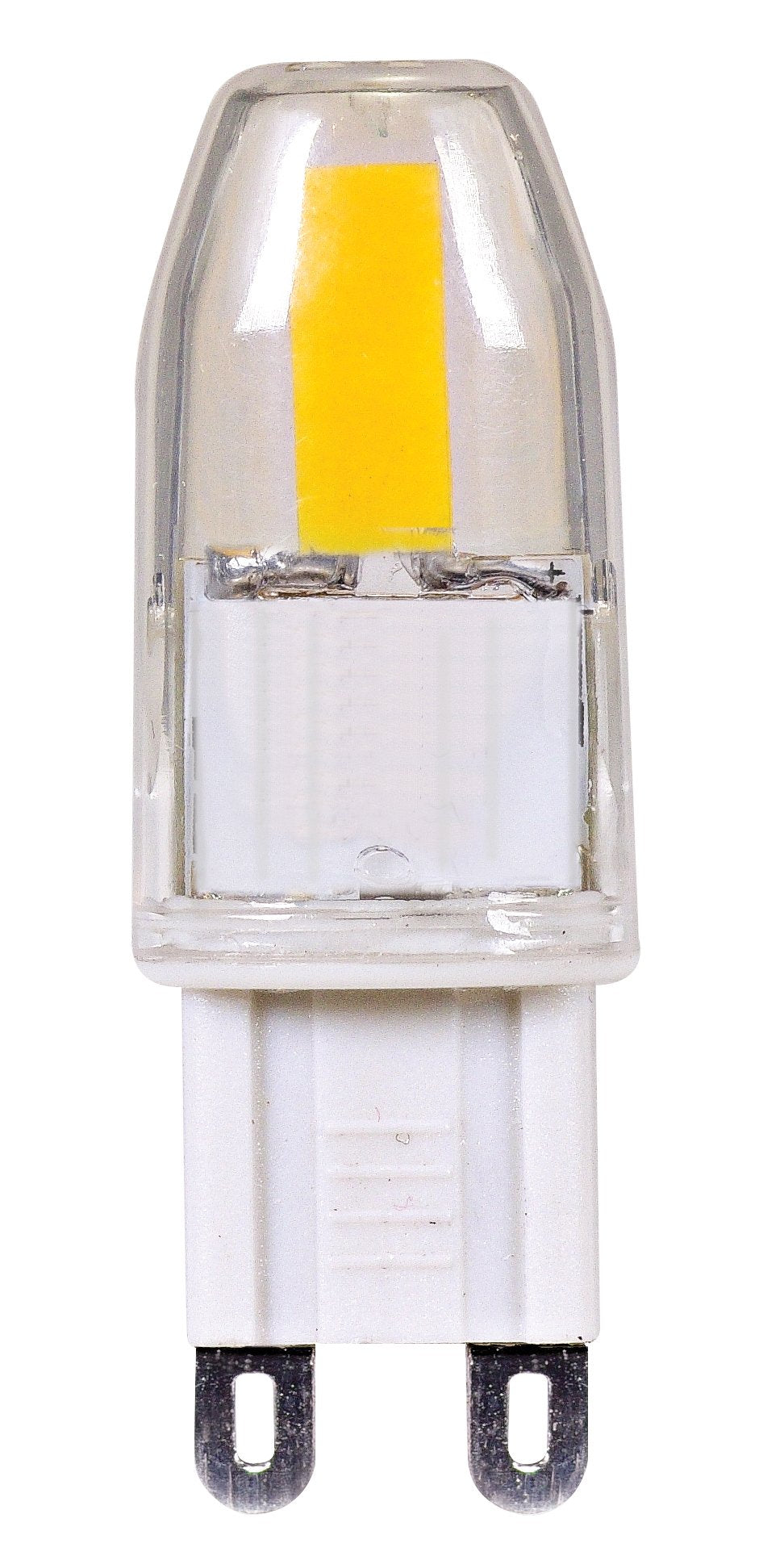 Satco G9 Bulb, Clear Glass, 1.88 inches, Model S9546, 1 Count (Pack of 1)
