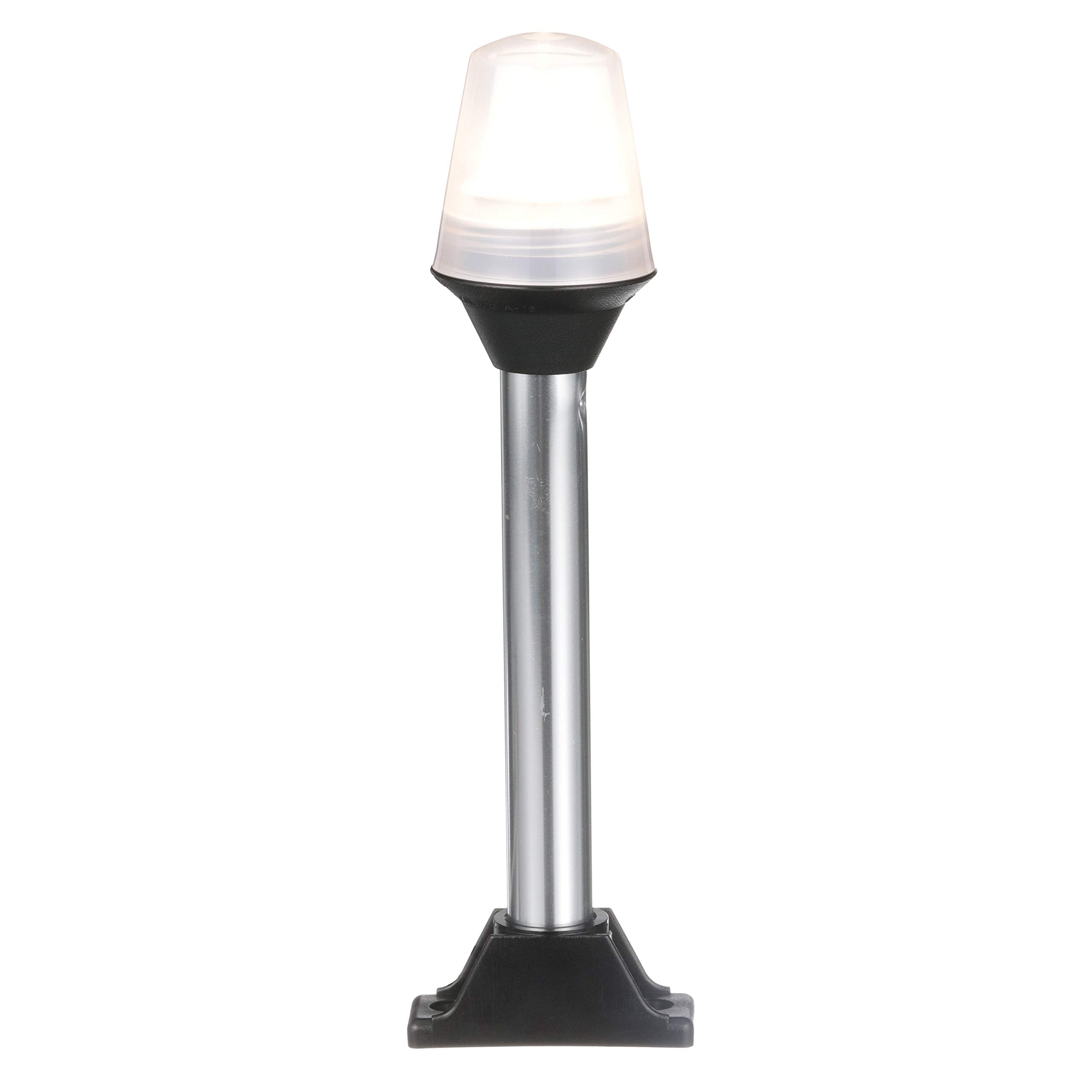 Attwood 5122-08-7 All-Round Fixed Base Navigation Light, Black Base, 8-Inch