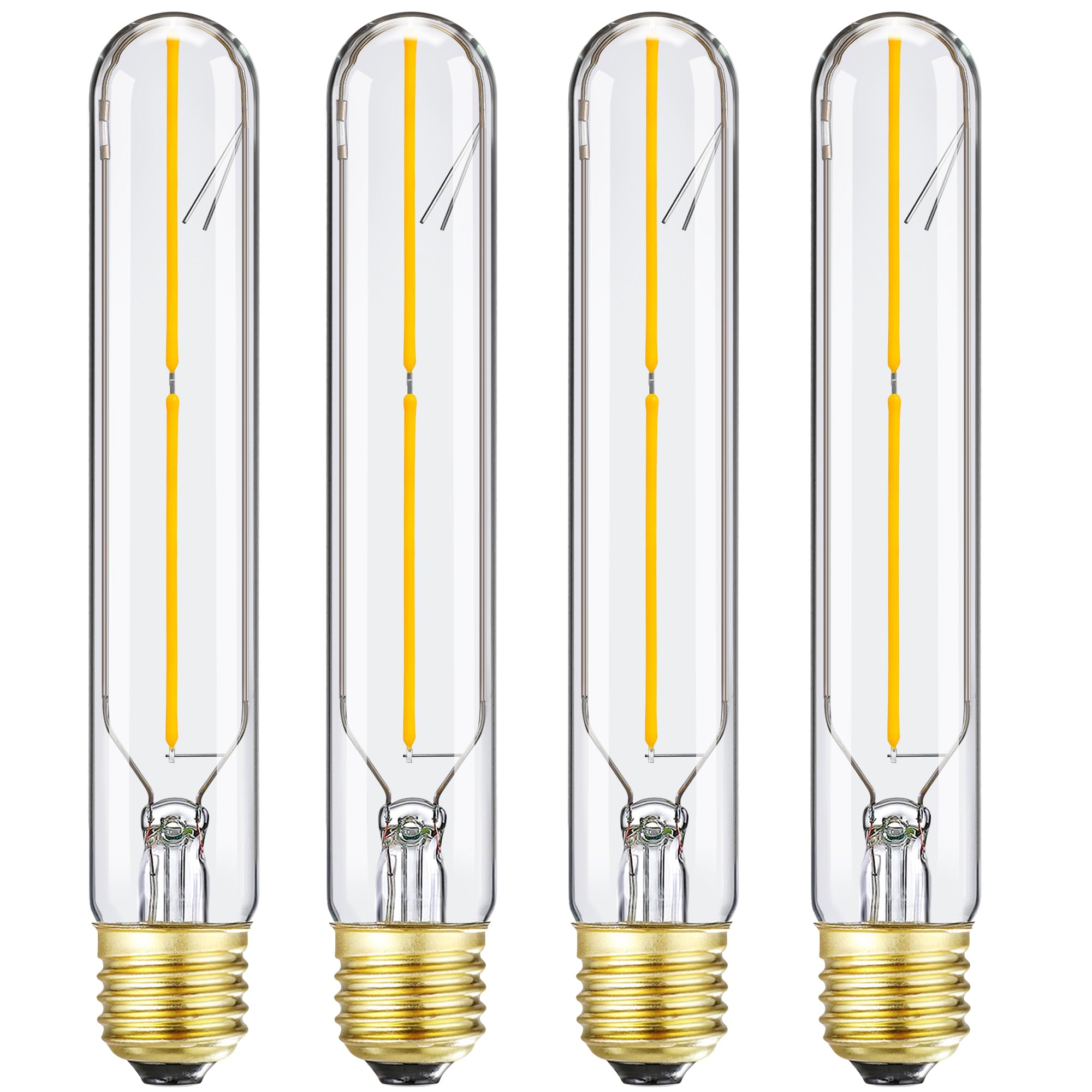 Homosum Tubular Light Bulb 7.3 Inch, Dimmable T10 Led Bulb E26 4W 40 Watts Edison Bulbs 5000K Daylight,Ac120V,400Lm, Long Led Fo