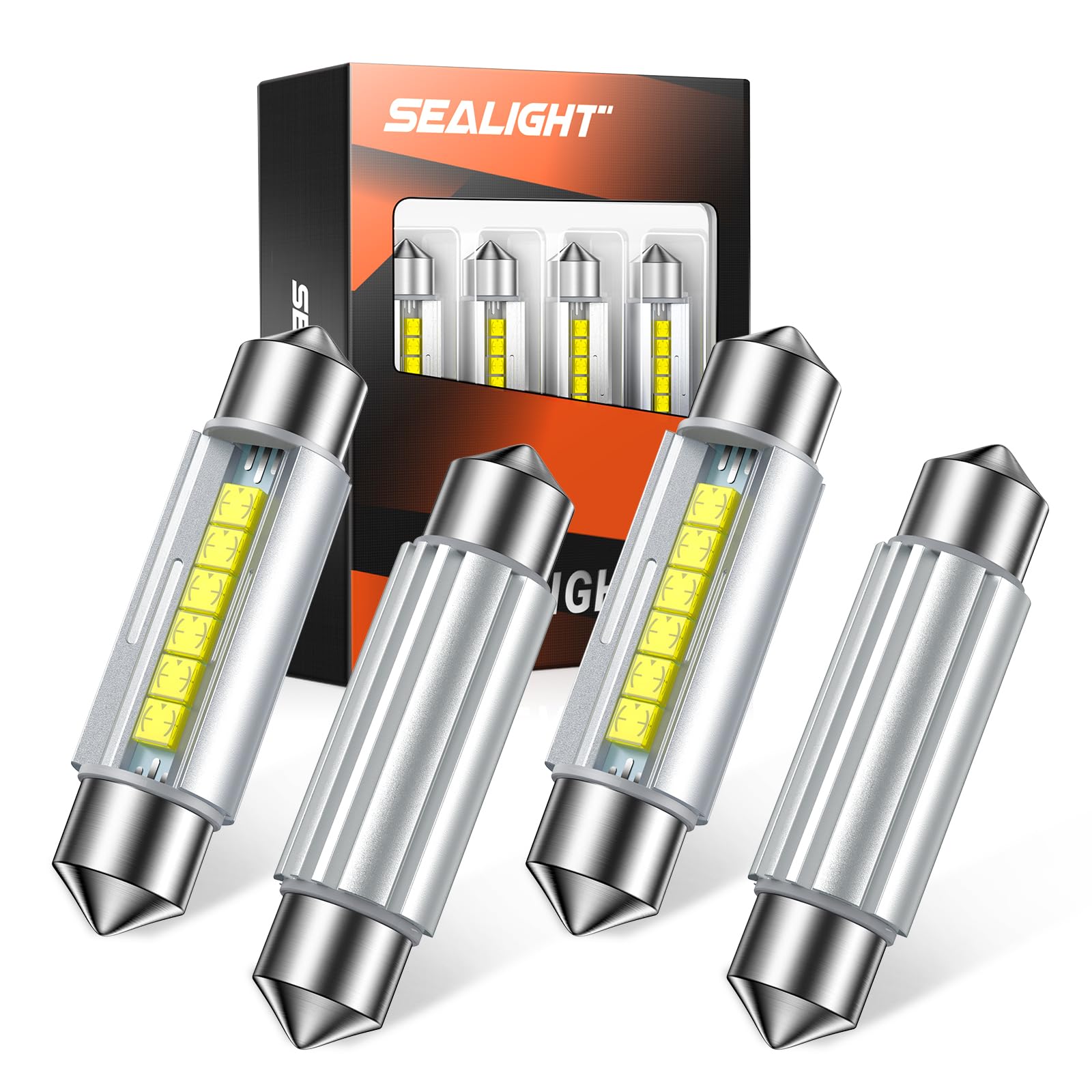Sealight 578 Led Bulb Super Bright 6500K White 212-2 569 6411 6418 6451 211-2 Led Bulb Interior Car Light 2525 Ceramic Chipset F