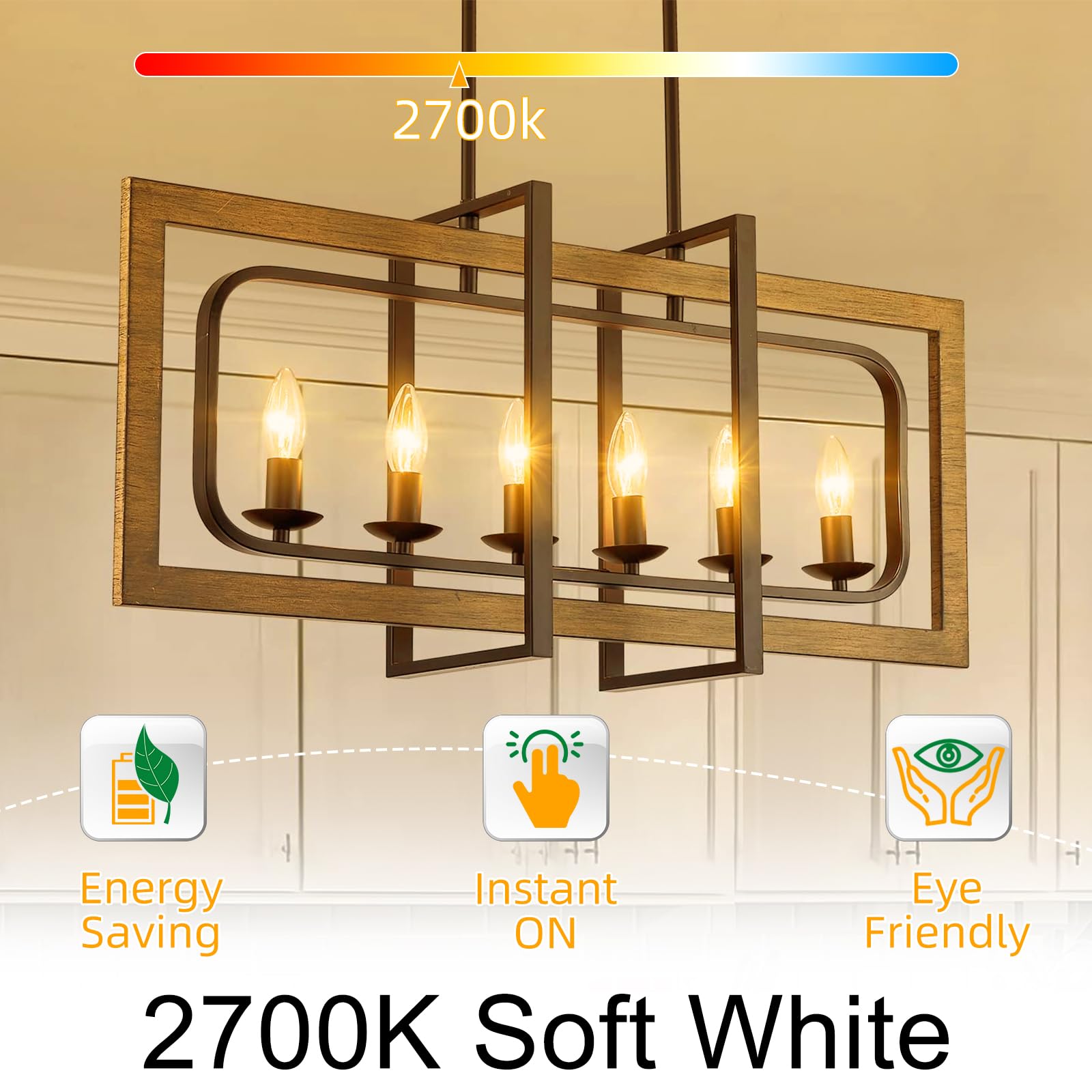 Gvvoohome E12 Candelabra Bulb 40 Watt, E12 Led Bulb Dimmable Chandelier Light Bulbs, B10 Candle Light Bulbs 2700K Soft White, 90