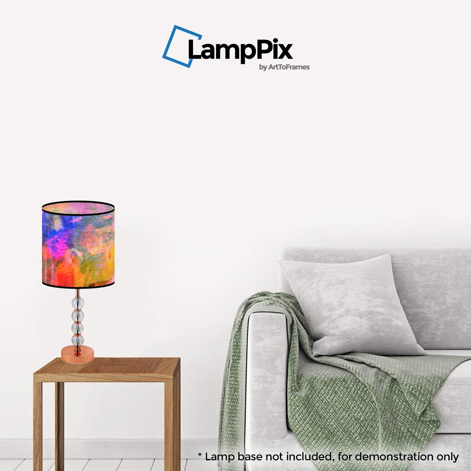 Lamppix 10.00 Inch Table Lamp Shade - Afternoon Sunlight Canvas Desk Lampshade (Spider Fitting)