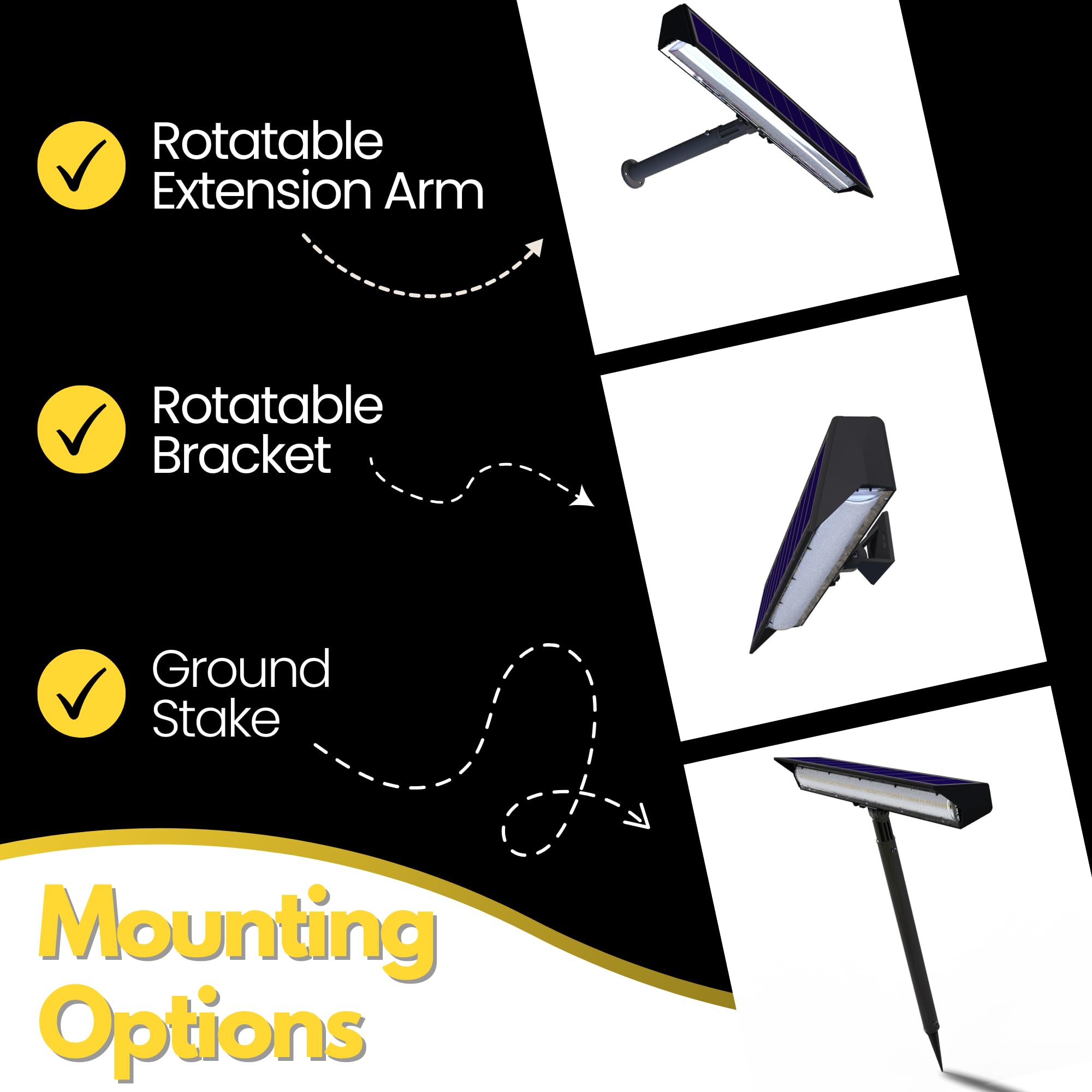 Brighticonic Top Of Sign Outdoor Commercial Signage Led Light Billboard Solar Powered Waterproof Spotlight For Real Estate Sign