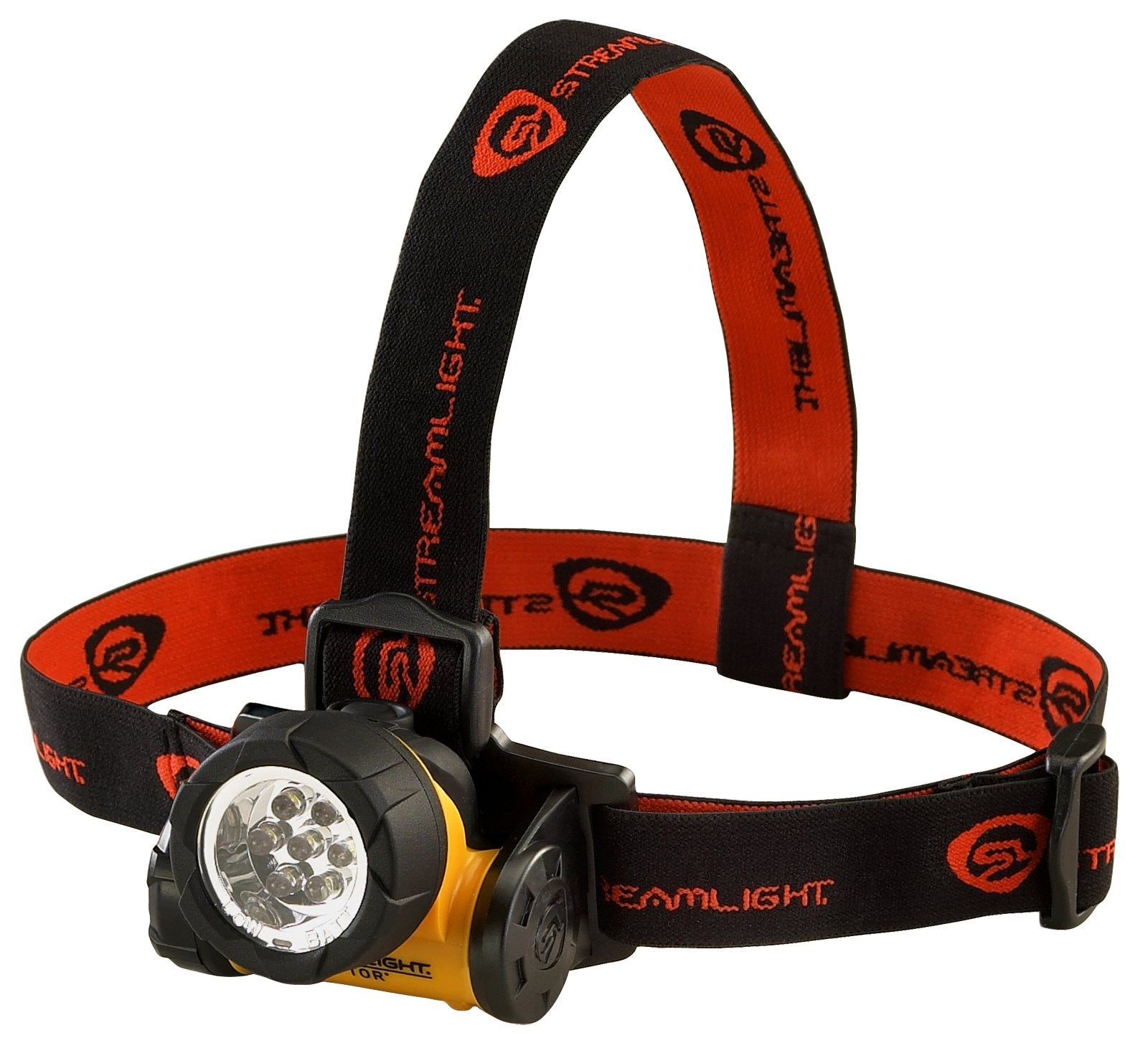 Streamlight 61052 Septor 120-Lumen 900-Candela Hands-Free LED Headlamp with 7 LEDs, 3 Lighting Modes and Elastic & Rubber Straps