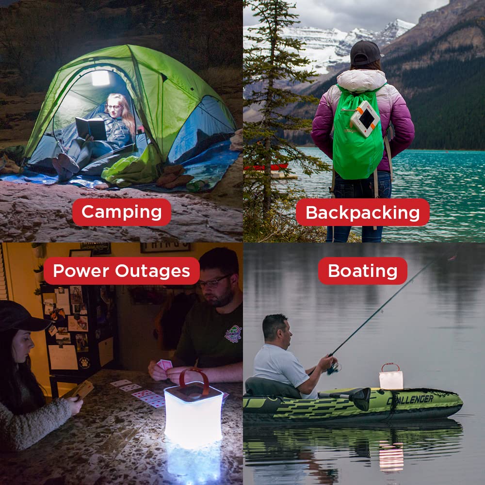 LuminAID PackLite Max 2-in-1 Camping Lantern and Phone Charger | For Backpacking, Emergency Kits and Travel | As Seen on Shark T
