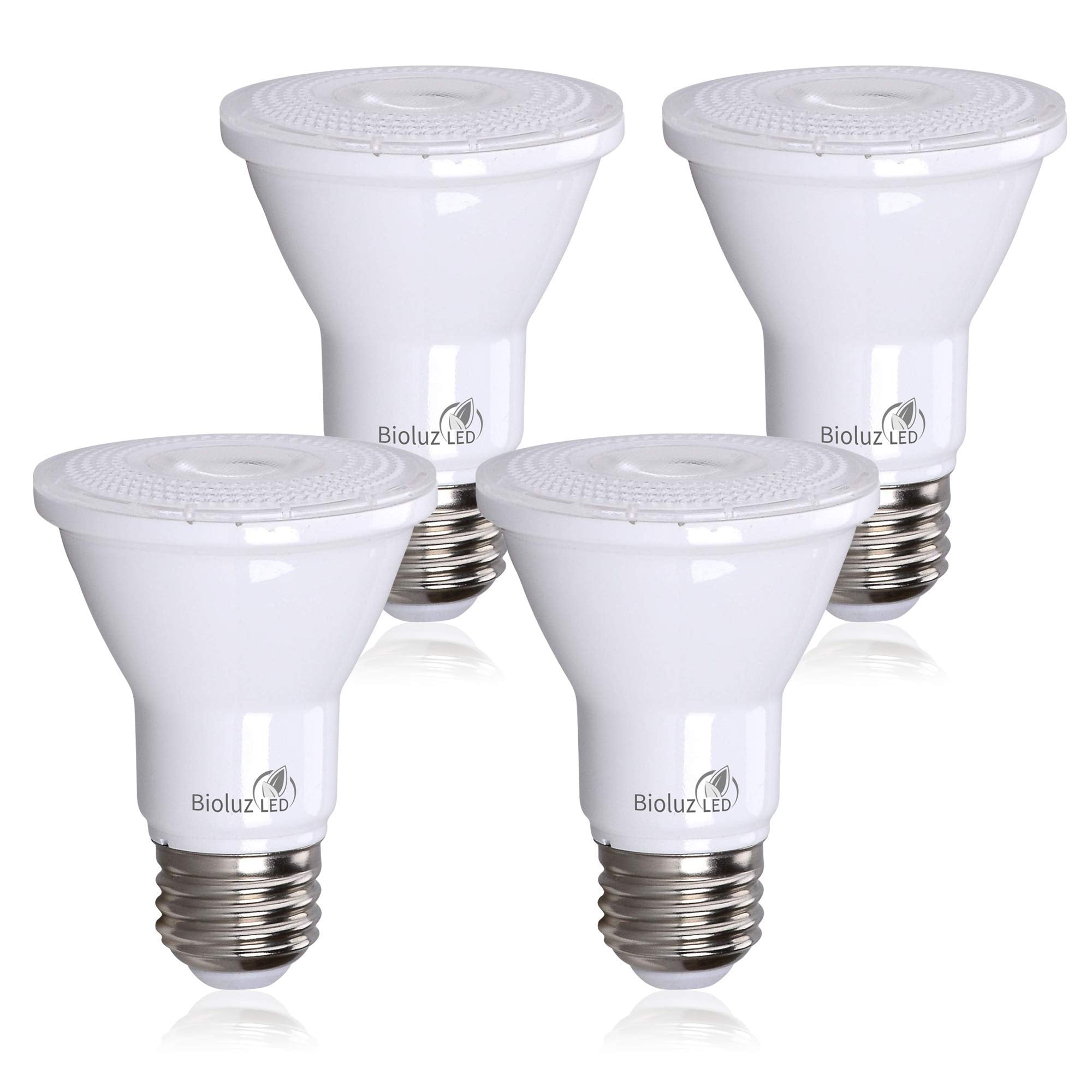 Bioluz Led Par20 Led Bulbs 3000K 90 Cri 5.5W = 75W Replacement Soft White Dimmable Spot Light Bulb E26 Base 40 Degree Beam Angle