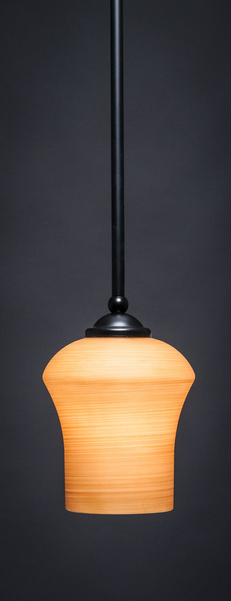 Zilo 1 Light Mini Pendant in Matte Black (560-MB-680)