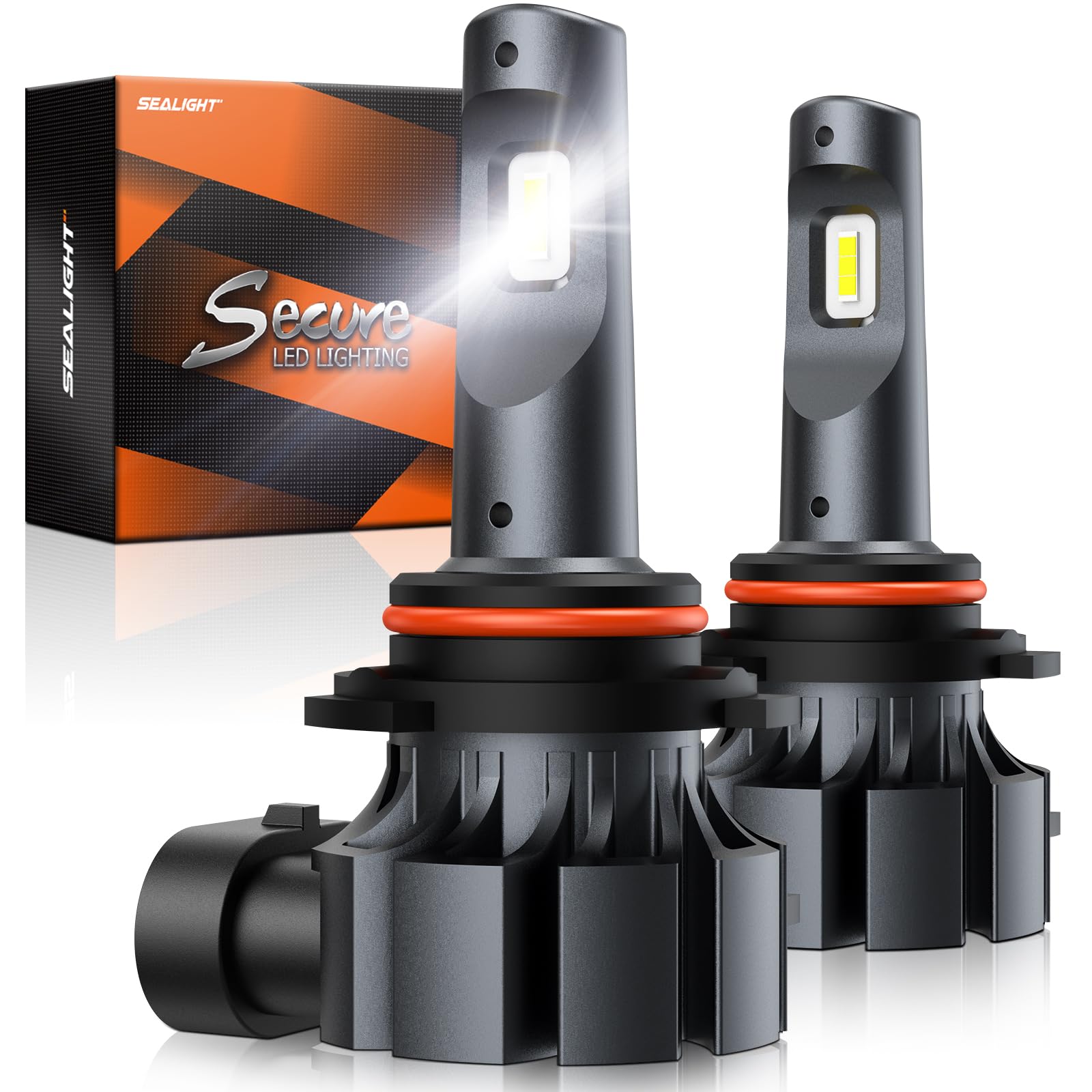 SEALIGHT 9006/HB4 LED Fog Light Bulbs, 6000K Xenon White 9006 Fog Lights LED or DRL Bulbs, 400% Brightness, 1:1 Halogen Size, 90