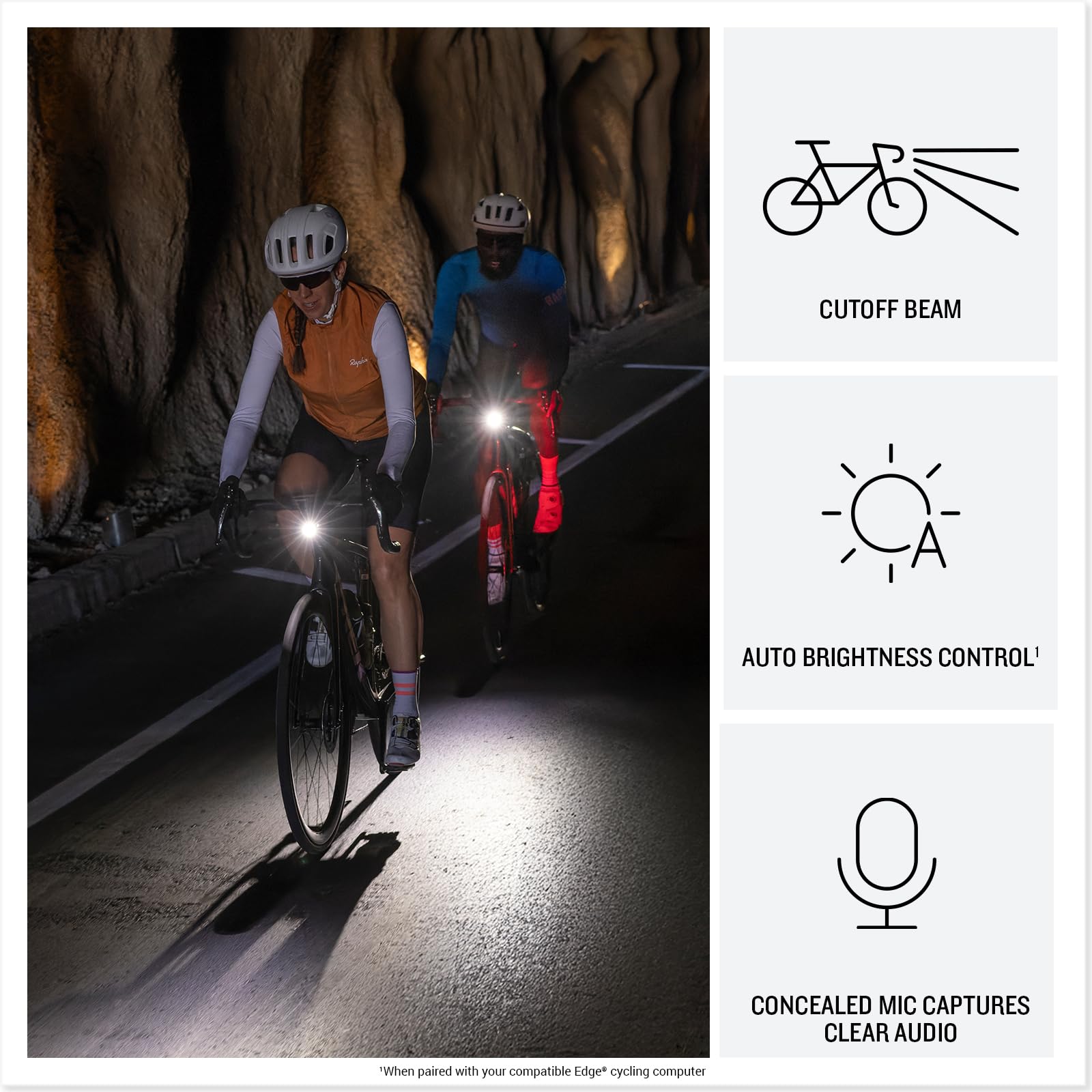 Garmin Varia Vue, Cycling Headlight And 4K Camera, Light Intensity Up To 600 Lumens, Crystal-Clear Video Recording, Incident Det