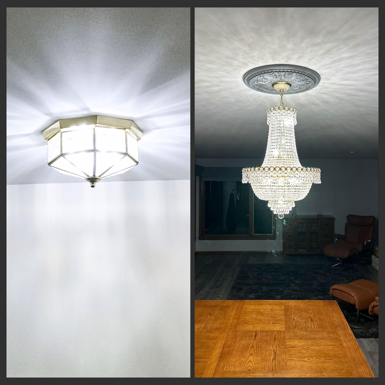 Crlight 2W Candelabra Led Globe Bulb, 5000K Daylight White, Dimmable, E12,