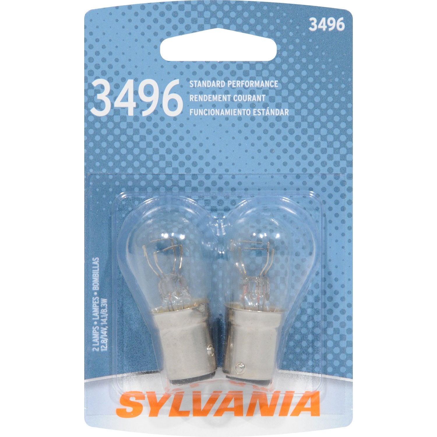 SYLVANIA 3496 Basic Miniature Bulb, (Contains 2 Bulbs)