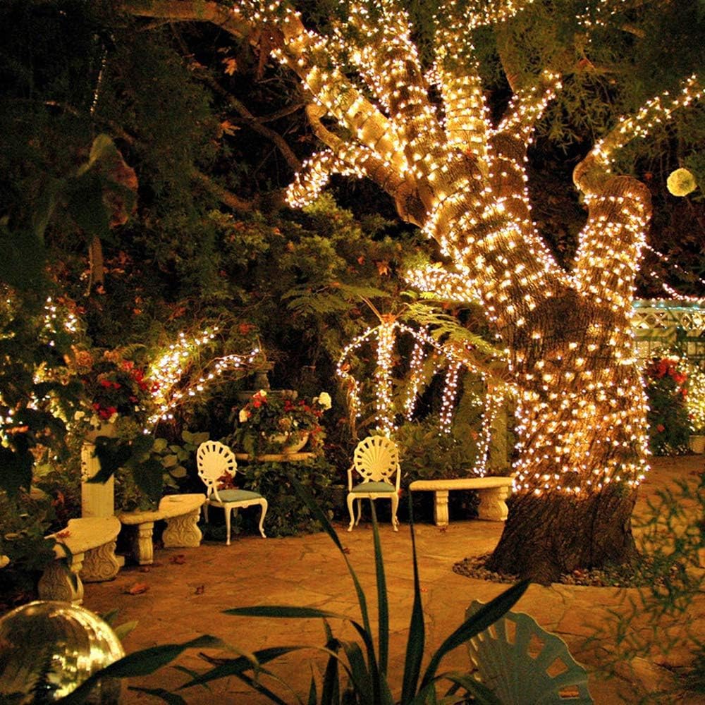 Vtechology Christmas String Lights, 170Ft 500 Leds Christmas Tree Lights Indoor String Lights 8 Modes Fairy Twinkle Lights Lights