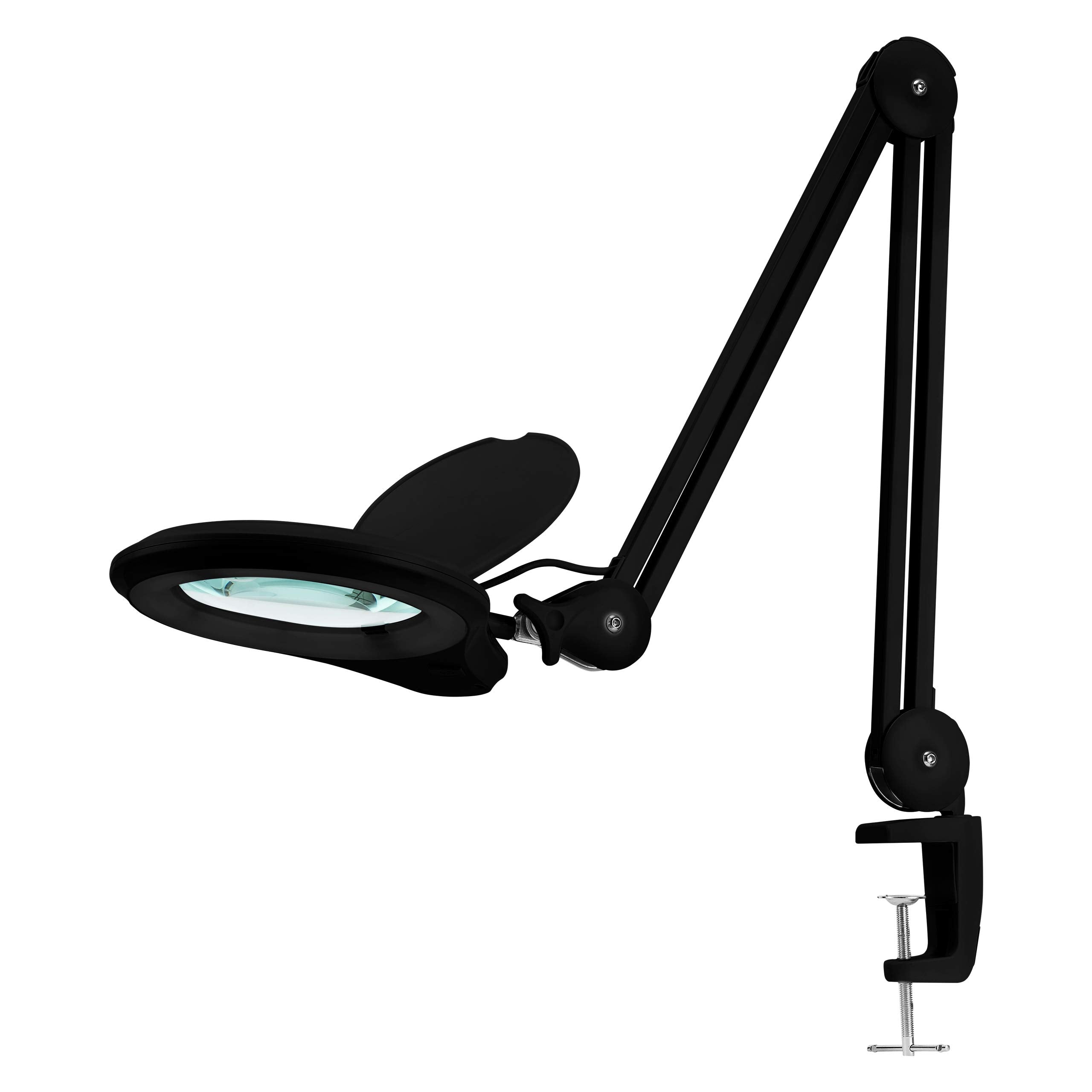 Neatfi Bifocal Magnifying Lamp, 1200 Lumens, Dimmable, 5in Lens, 5 Diopter + 20 Diopter, Black, Model 9003