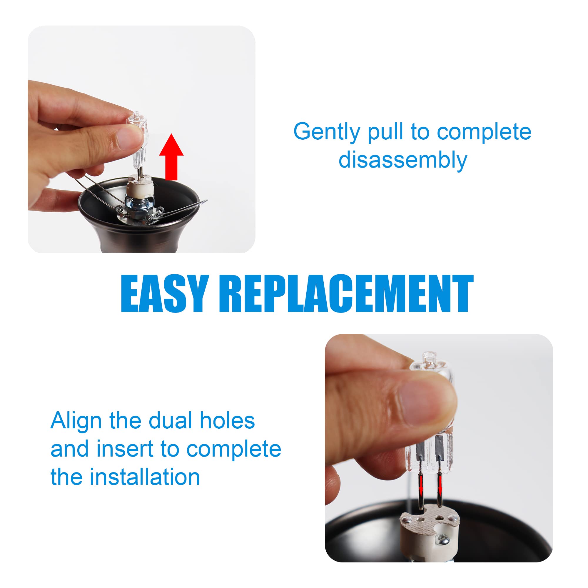 Hmluesr 5Pcs Wax Warmer Bulbs 35 Watt Halogen Light Bulbs 2 Prong Light Bulbs Scentsy Light Bulbs For Warmer Wax Warmer Light Bu