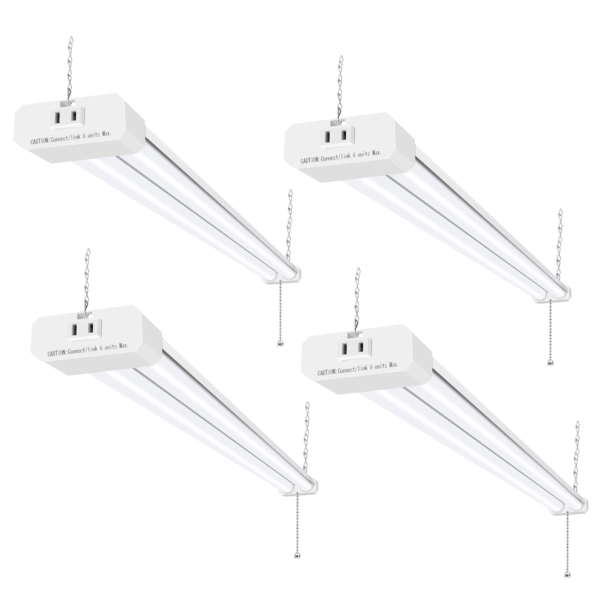 hykolity 4FT LED Shop Light, 42W, 5000K Daylight White, Linkable, Model HBSP-MB4F-50K, Alloy Steel, Hanging