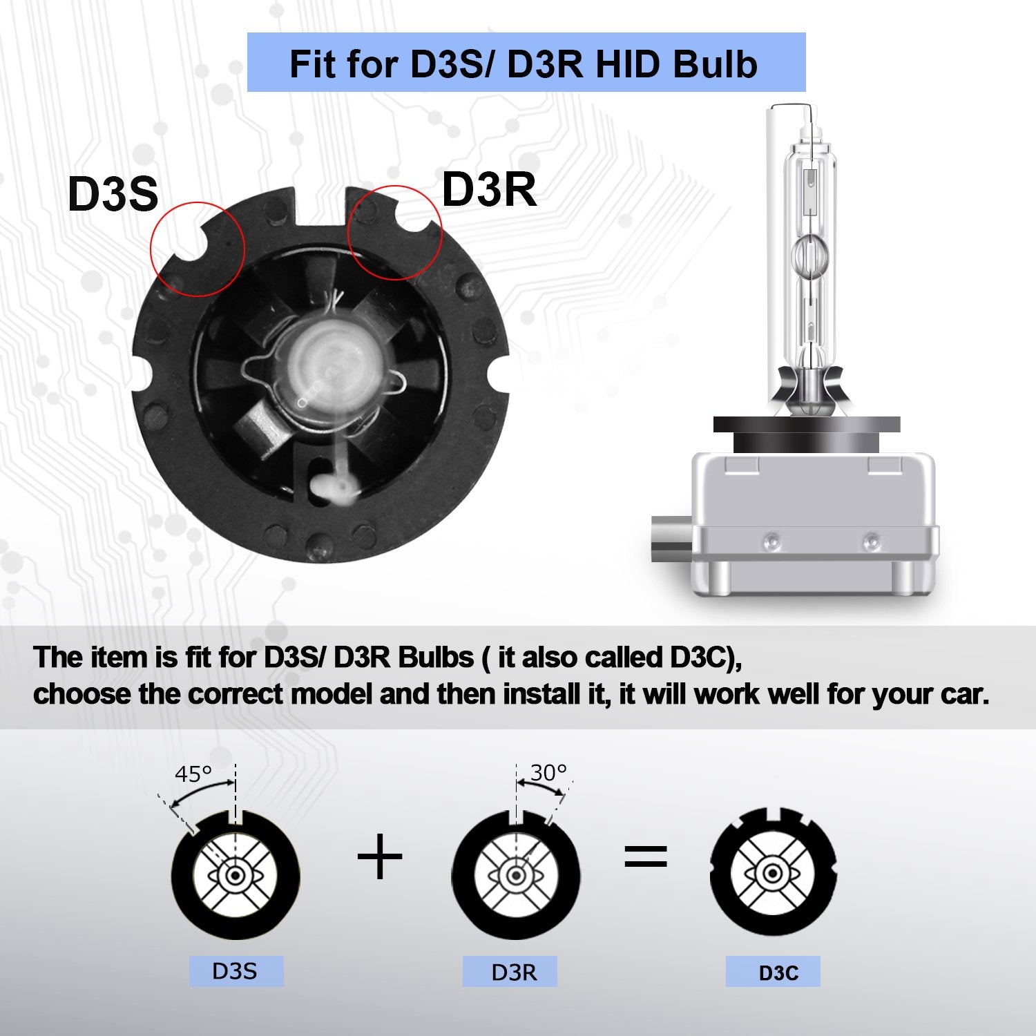 Rcp - D3S6 - (A Pair) D3S 6000K Xenon Hid Repcement Bulb Diamond White Metal Stents Base 12V Car Headlight Lamps Head Lights 35W