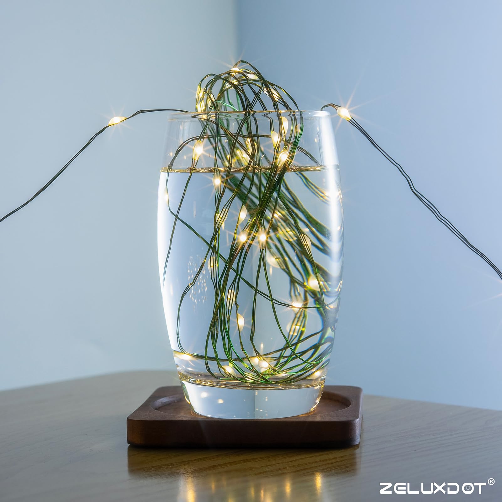 Zeluxdot Fairy Lights, 400Ft Waterproof String Lights, 1200 Leds, Warm White Copper Wire For Indoor/Outdoor Decor