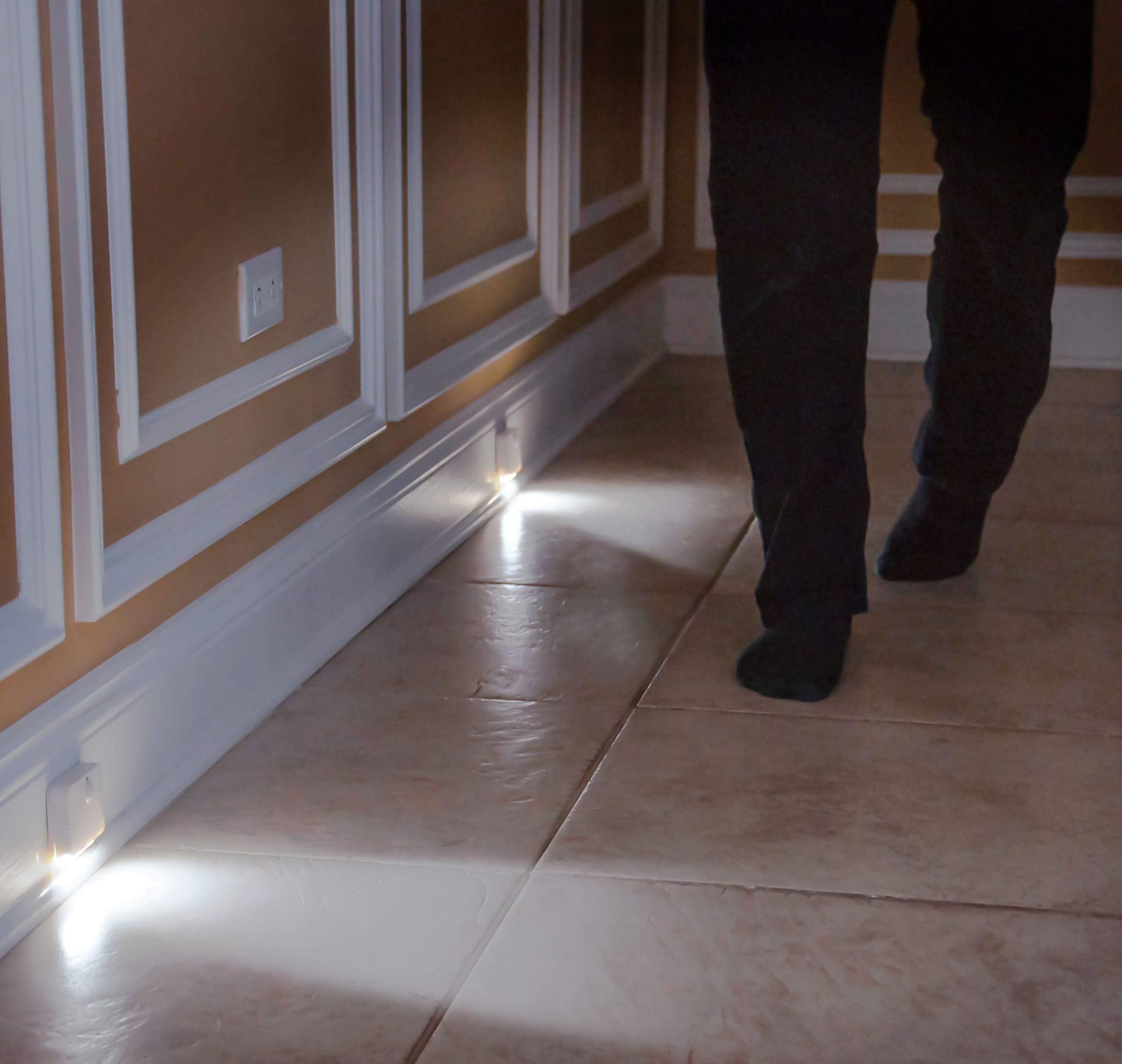 Sensor Brite Wireless Motion-Sensing Led Night Light, Battery-Operated, 2-Pack, White