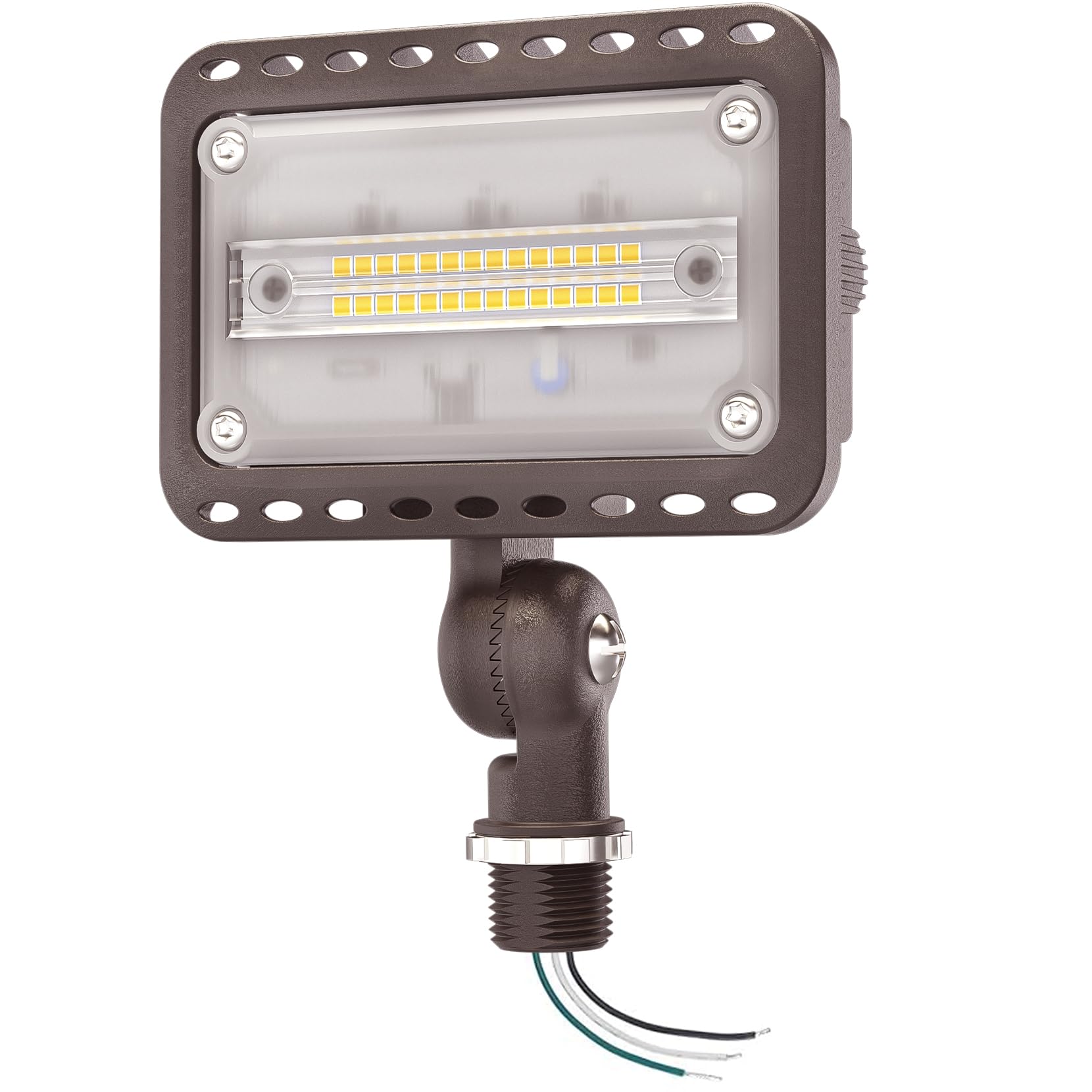 Cinoton 20W Led Flood Lights Outdoor  Ip65 Waterproof Exterior Security Wall Lights With 180?Nuckle  2800Lm 120V Outside Aluminum Lighting Fixture For Patio Porch Yard Garage 5000K 1 Pack  Ul Listed