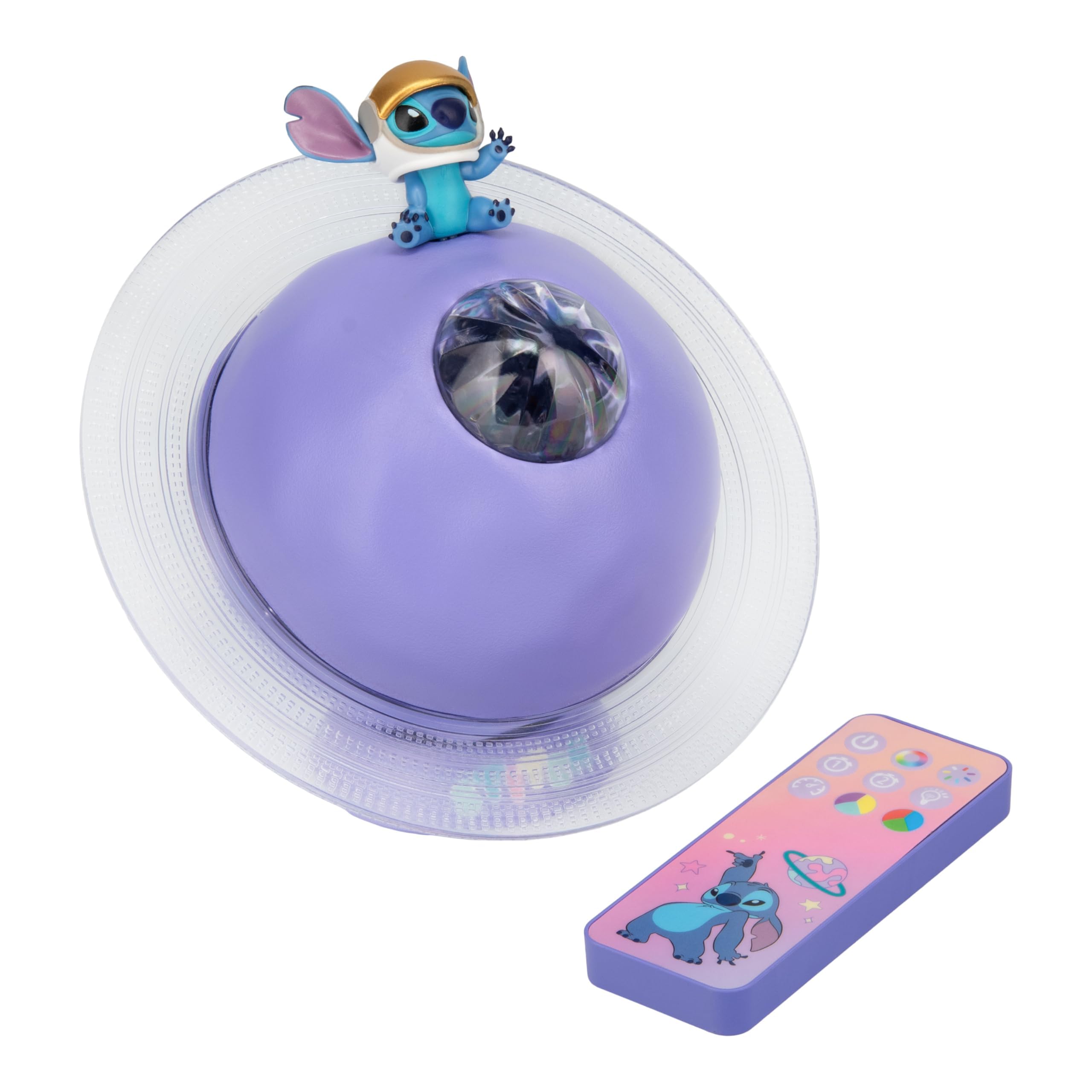 Paladone Lilo & Stitch Galaxy Projection Light, Officially Licensed Disney USB Rechargeable Colour Changing LED Lamp with Remote