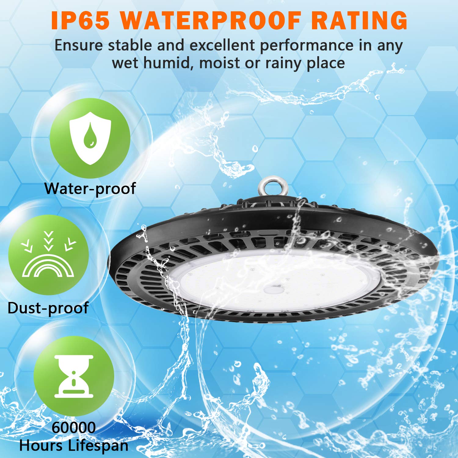 Beult 300W Ufo Led High Bay Light 45,000Lm Dimmable 5000K For Warehouse & Factory