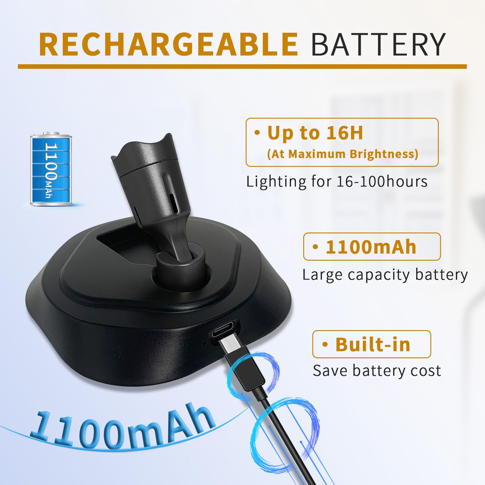 Leastyle Led Wireless Spotlights With Remote Rechargeable Up Lights Indoor With 3000K/4000K/6000K Battery Operated Spot Lights W