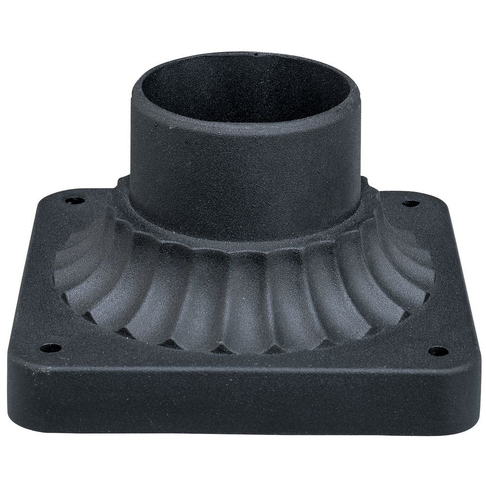 Design Classics Black Aluminum Pier Mount - Durable Outdoor Lighting Fixture