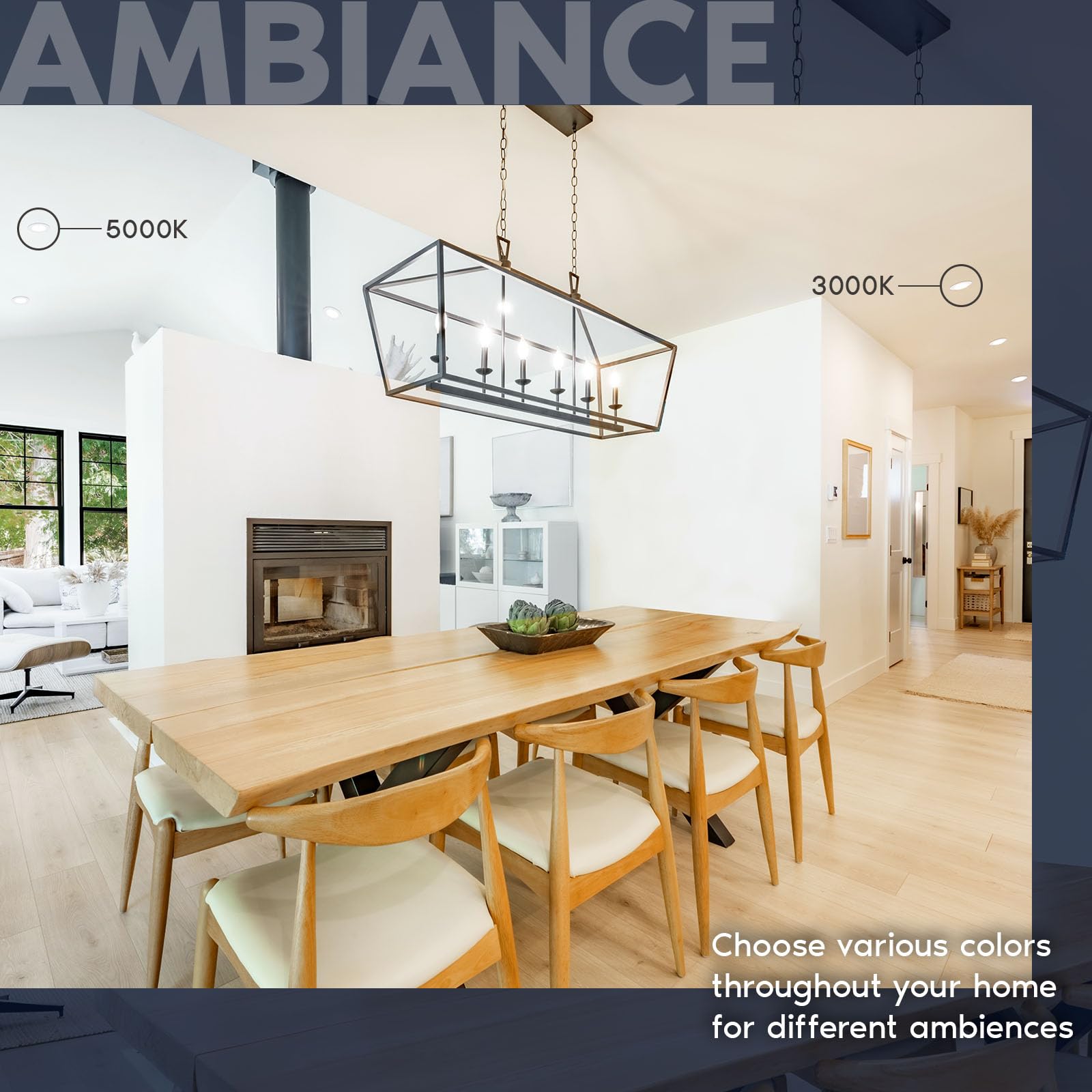 Luxrite 6 Inch Led Disk Lights  Dimmable Flush Mount Ceiling Light  5Cct Selectable 2700K 3000K 3500K 4000K 5000K  12.5W  1000Lm (White  6 Count (Pack Of 1))