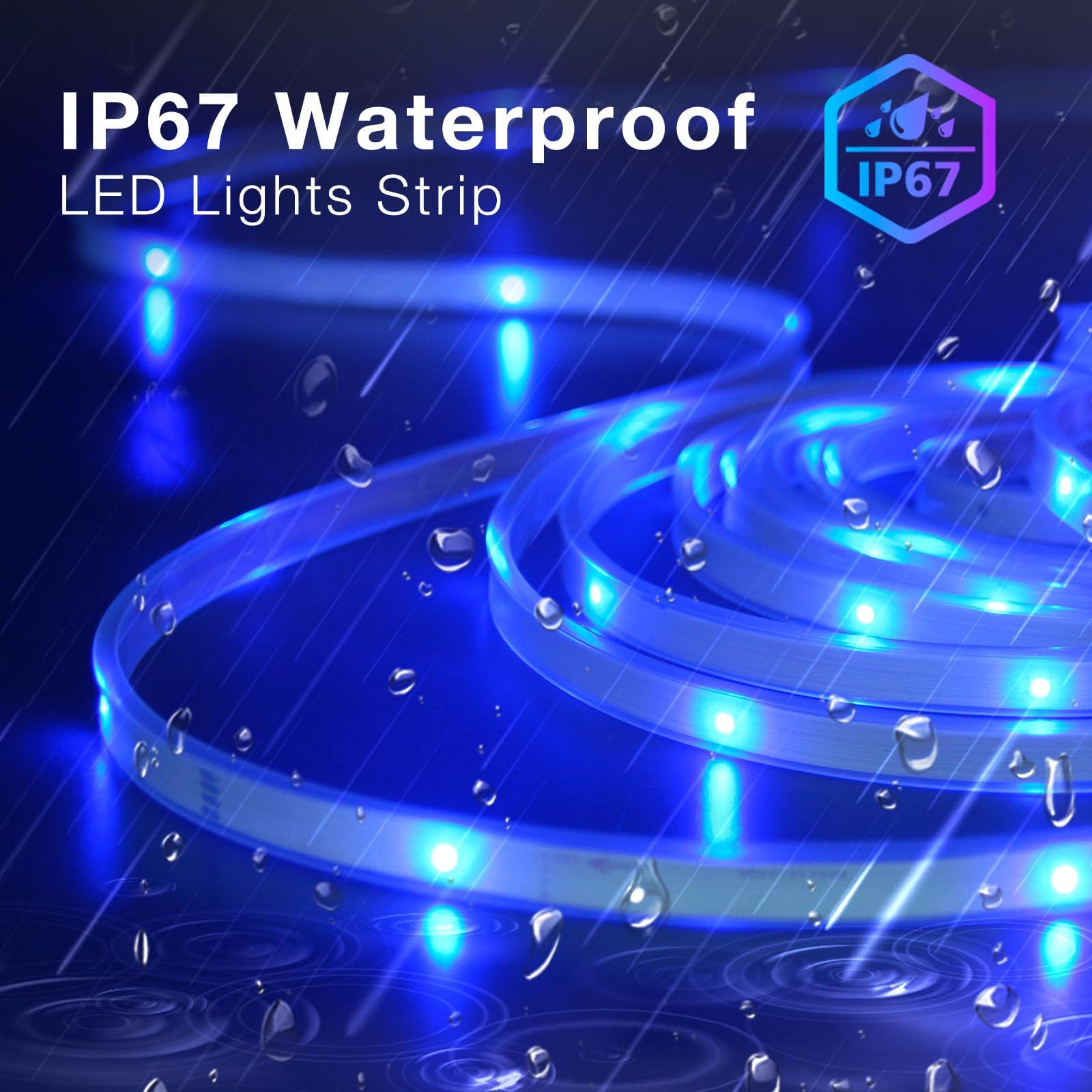 DAYBETTER 200ft Waterproof LED Strip Lights, RGB Color Changing with 24 Keys Remote, Ideal for Bedroom, Party, Holiday Decor