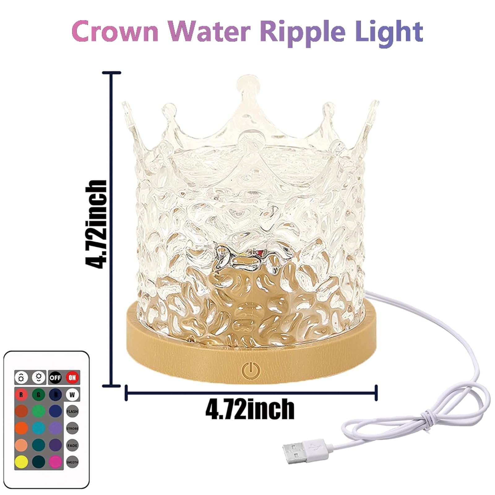 Ocean Wave Ceiling Projector, Northern Lights 16 Colors Water Lights Projector, Water Ripple Ambient Night Light With Remote, To