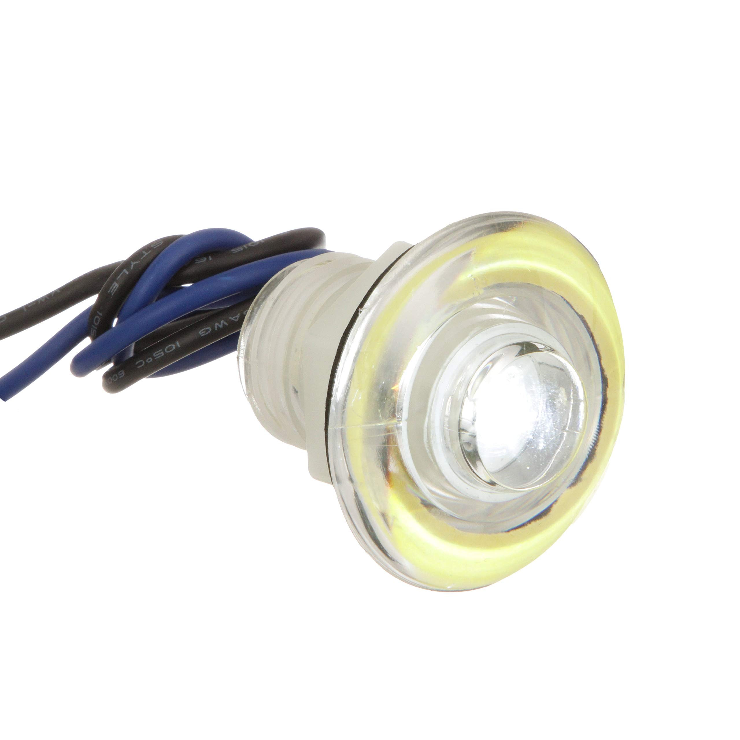 SEACHOICE LED Baitwell Courtesy Light, Waterproof, Bright 3-Element Bulb, Model 05451, One Size