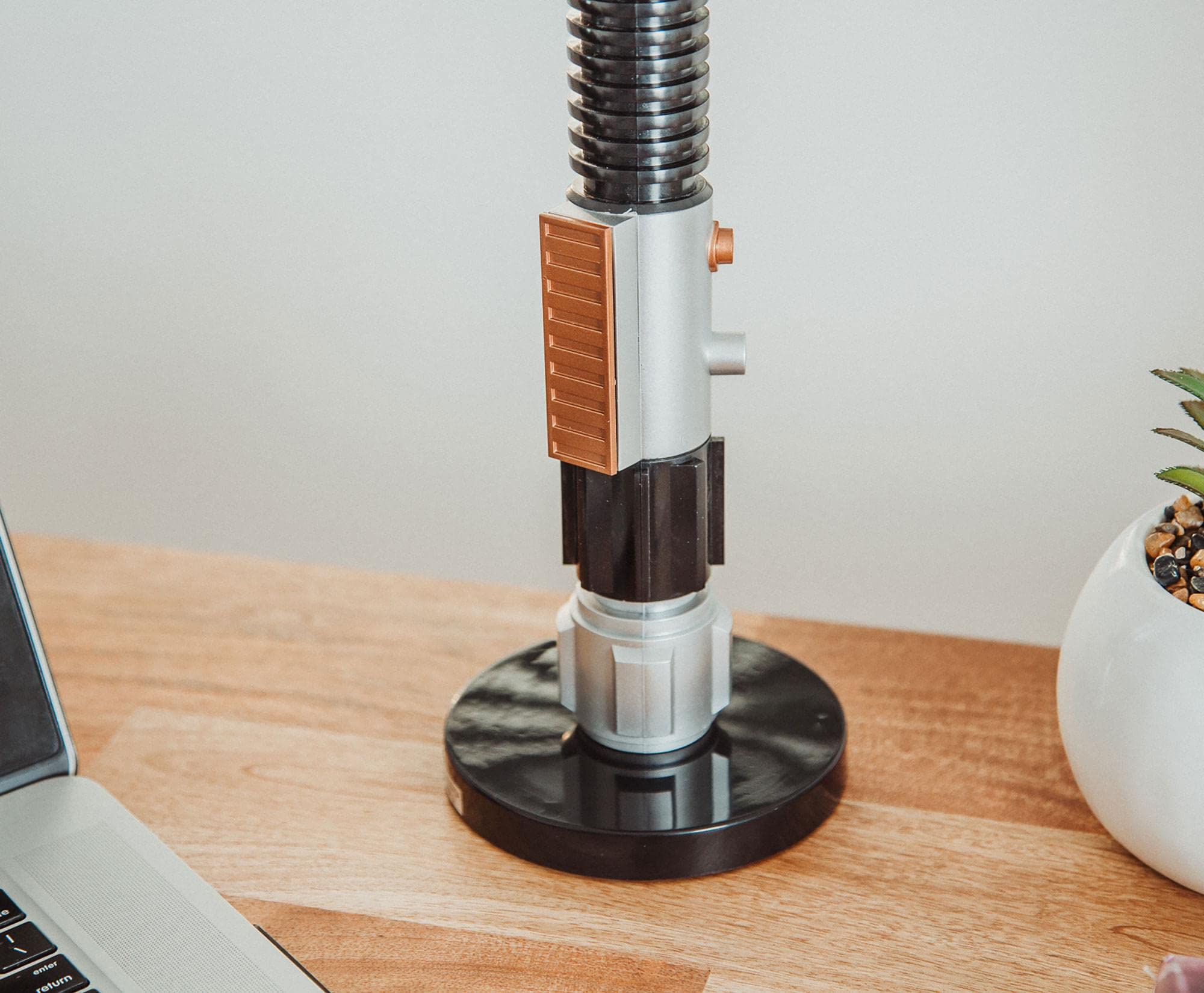 Ukonic Star Wars Obi-Wan Kenobi Blue Lightsaber 24-Inch Desktop Led Mood Light | Nightstand Table Lamp For Bedroom, Desk, Playroom | Home Decor Kids Room Essentials | Movie Gifts And Collectibles