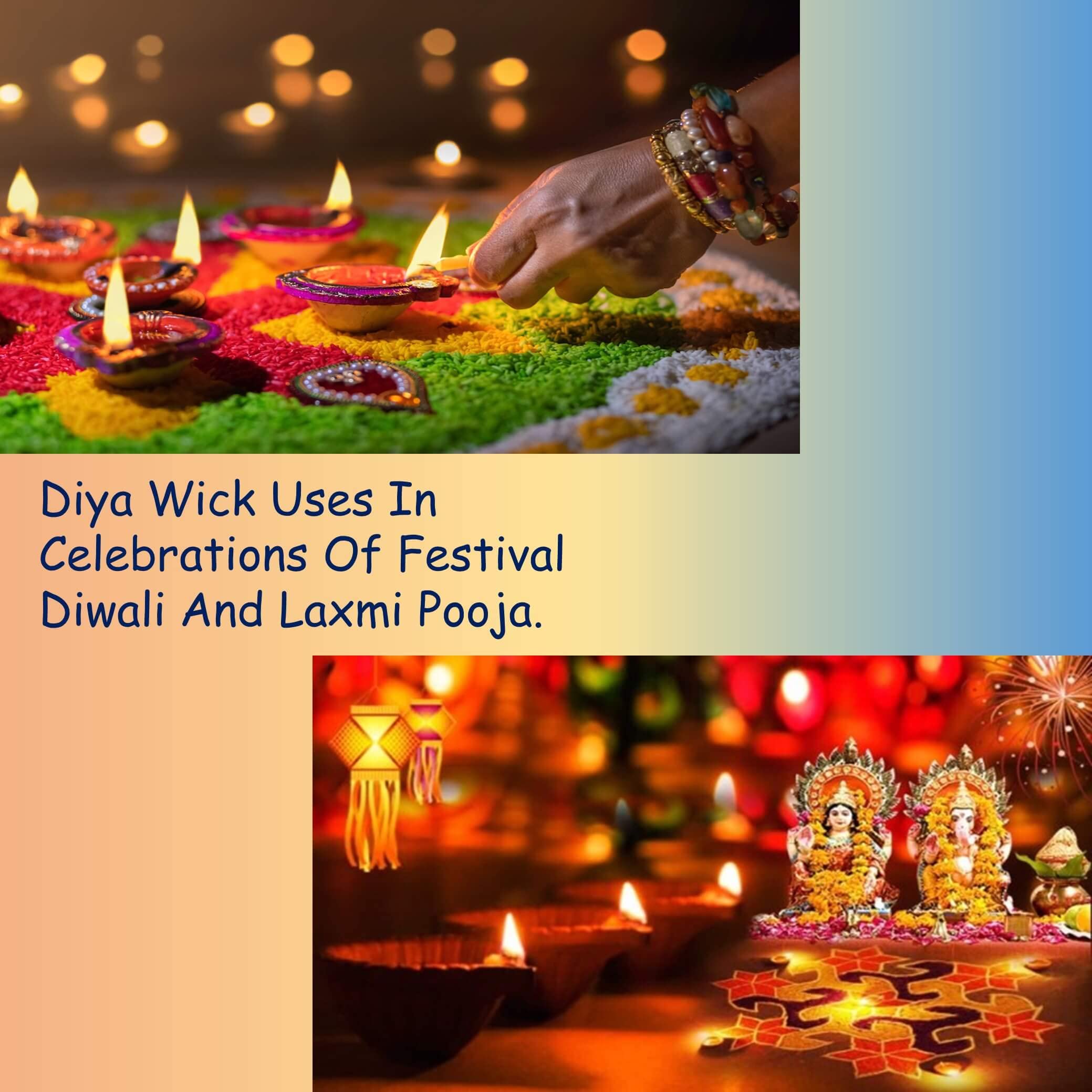 CREYENTES Phool Vaat GOL- Cotton Diya Batti for Puja Aarti Hawan 100 Nos in 1 Pack, White Medium in Size, for Diwali Navratri La