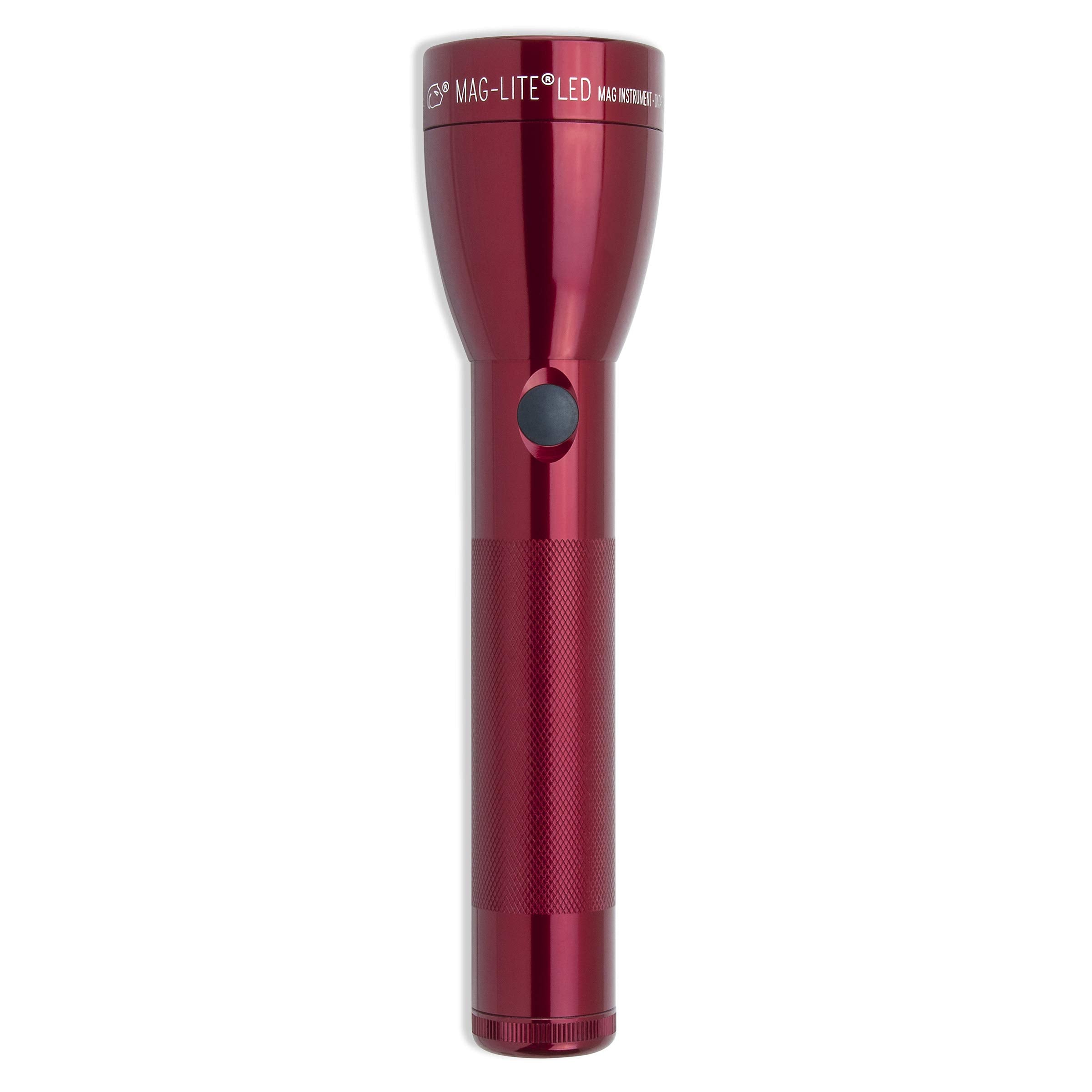 MagLite ML50L LED Flashlight - 2-Cell C, Synthetic, Red, Display Box