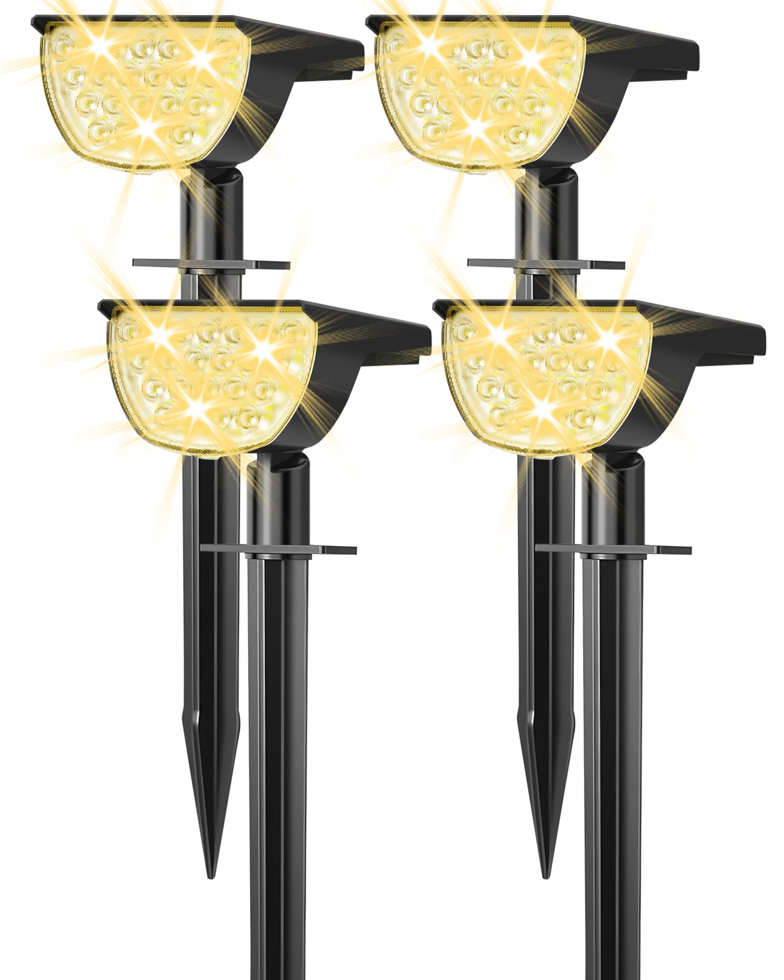 GKGG Solar Lights Outdoor Waterproof IP65, 76 LED 3 Lighting Modes Solar Spot Lights Yard Garden Landscape Pathway Outdoor Light