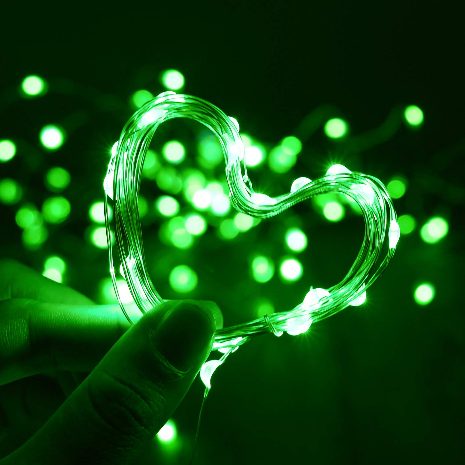 XINKAITE LED String Lights, Waterproof Fairy Lights for Indoor & Outdoor, 10FT Green
