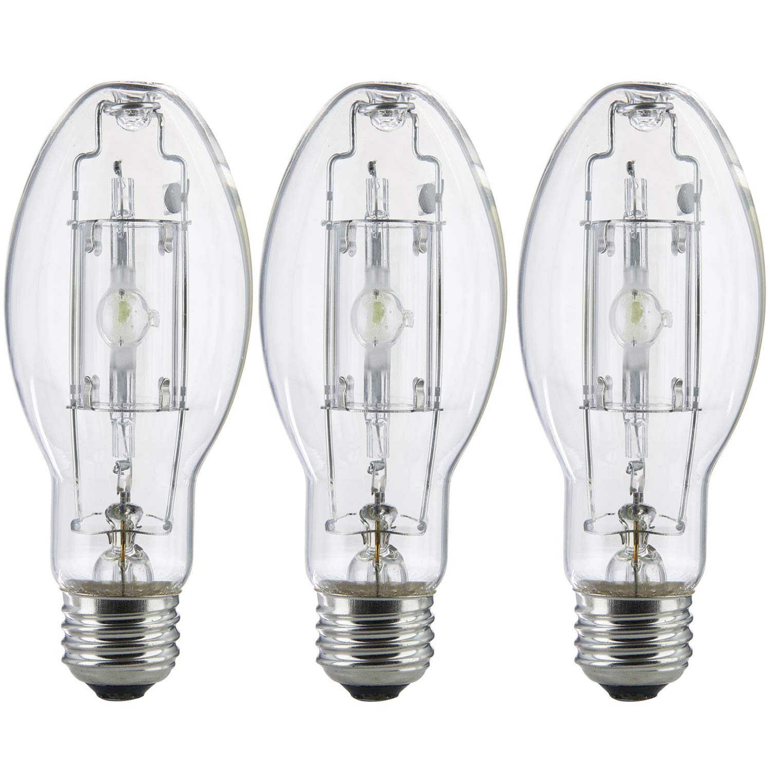 Bluex Bulbs 3 Pack Mp150/U/Med 150 Watt Metal Halide Ed17 Bulb, Medium Base, Clear Metal Halide Bulb 150W M102/O 4000K 13300 Lum
