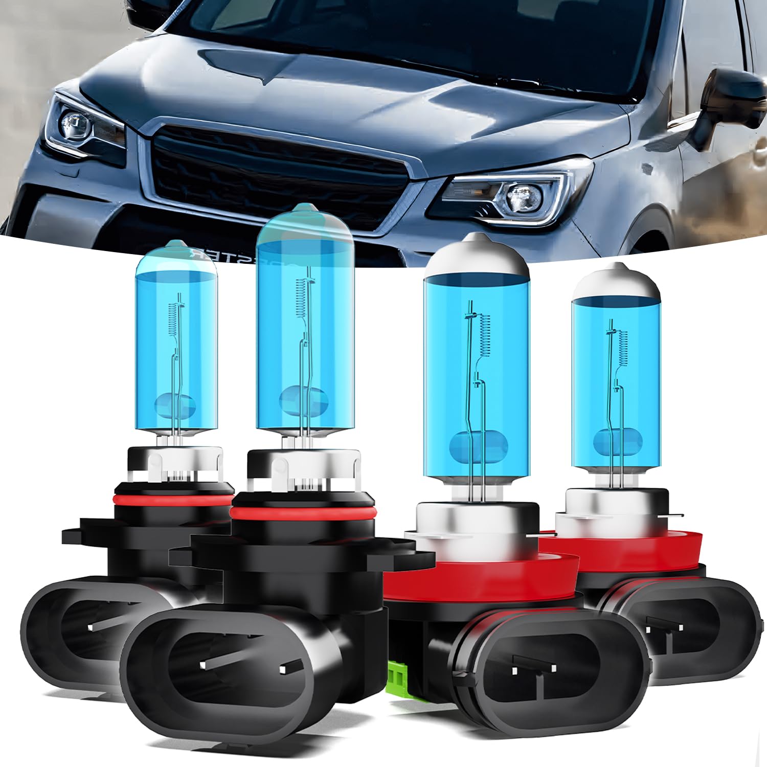 TTDBDAN Halogen Headlights Fit for Subaru Forester 2014 2015 2016 2017 2018 Headlight Bulbs,9005/HB3/H10 High Beam + H11/H8/H9 L