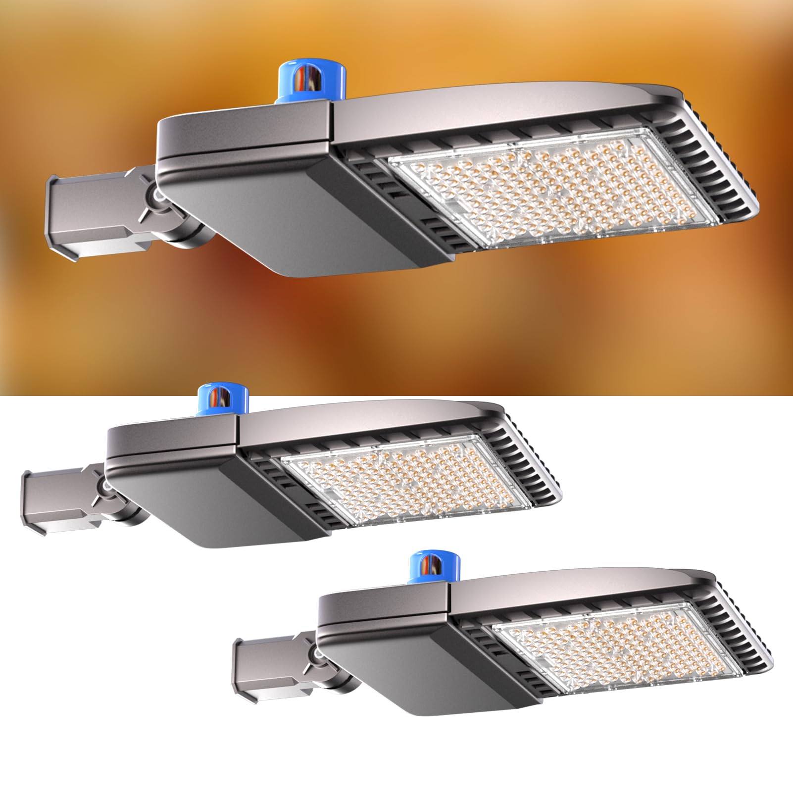 Lightdot ETL 150W LED Parking Lot Lights Outdoor Pole Mount (21000lm Eqv 600W HPS) 5000K IP65 Outdoor LED Parking Lights with Smart Photocell for Parking Lot Yard Driveway-2Pack 7Yrs Warranty