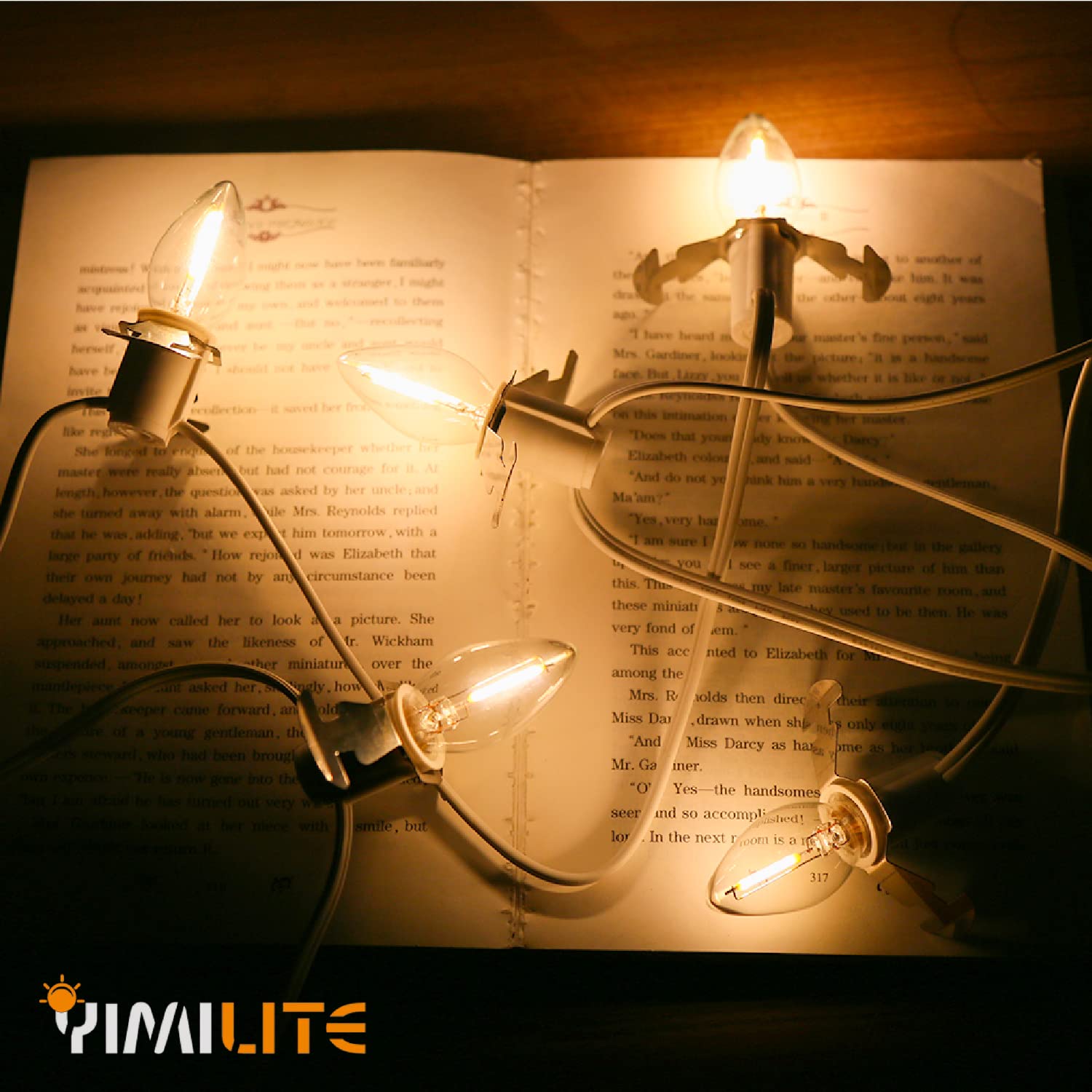 Yimilite C7 0.6W 2700K Featuring Standard E12 Led Bulb Candelabra Base Replacement Night Light 6 Pack