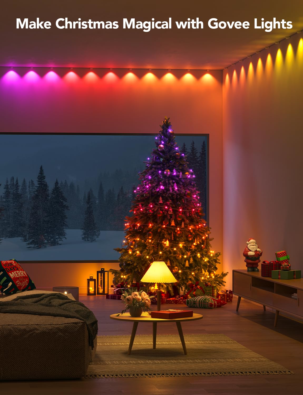 Govee Smart Light Bulbs, 1200 Lumens Dimmable Br30 Bulbs, Rgbww Color Changing Light Bulbs, Wifi & Bluetooth Led Bulbs, 16 Million Colors, Music Sync, Compatible With Alexa, Google Assistant, 6 Pack