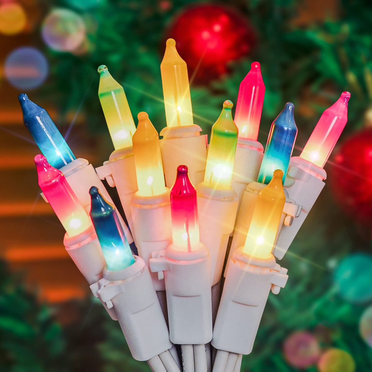 Hopolon Mini String Lights, 50 Count, 13 Feet, Multicolor, 2 Pack, Ind ...