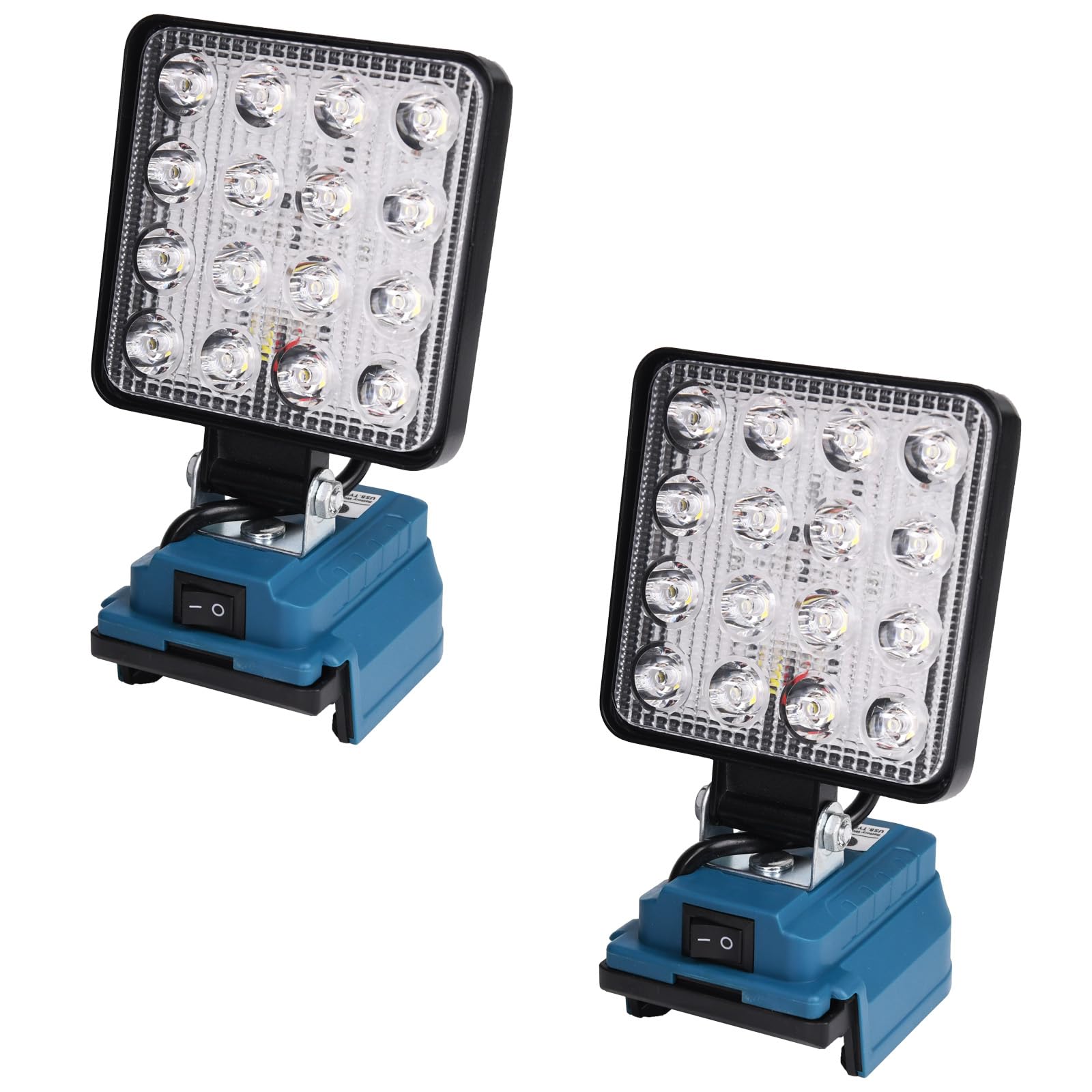 LED Work Light for Makita 18V Battery, OTYTY 48W 4800LM Portable Rechargeable Cordless Flood Light with USB & Type-C Charging Po