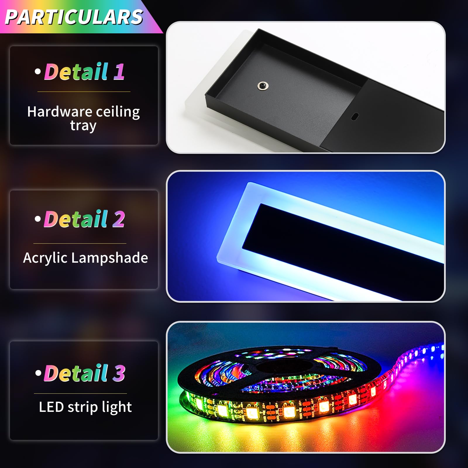 Widened 2 Pack Modern Exterior Lighting Fixtures, 57Inch Rgb Dimmable Outdoor Wall Sconces, 10 Colors, 5 Modes, Ip65 Waterproof,