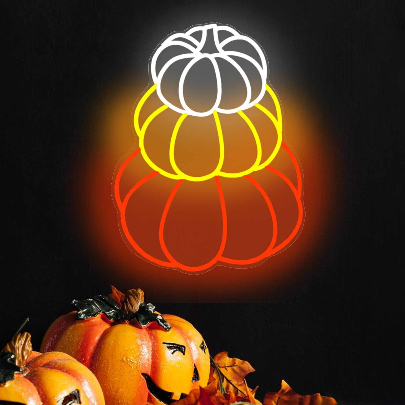 Halloween Pumpkin Led Neon Sign  Wall Decor For Bedroom & Party  Halloween Party Decor Led Lights  Kids Room Neon Light Sign Usb Powered For Halloween Bedroom Gaming Room Man Cave Bar Birthday Gifts