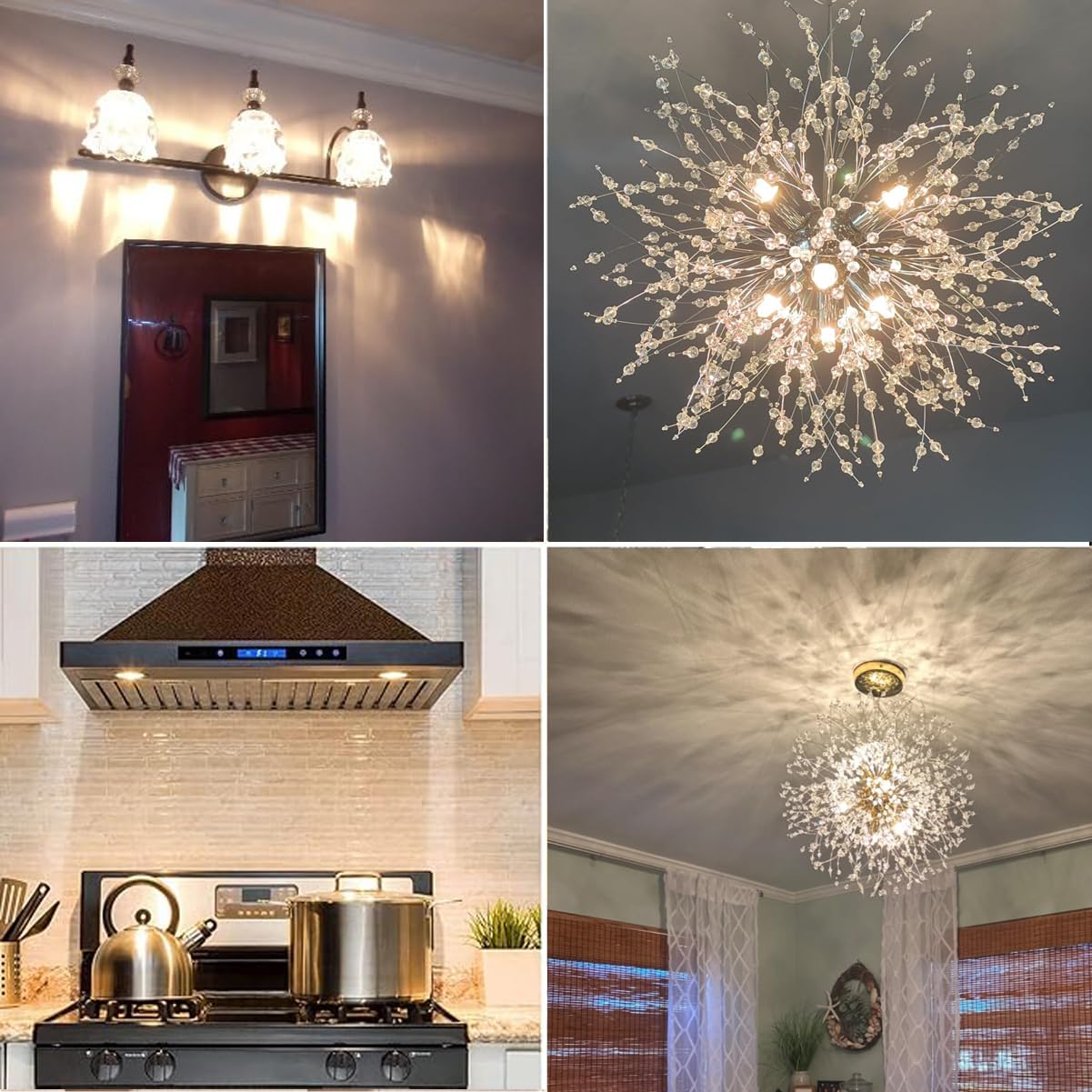 G9 Halogen Light Bulbs,120V T4 Bi-Pin 40W Xenon Small Light Bulb For Chandeliers, Spot Down Lamp, Cabinet Lights, Long Lasting L