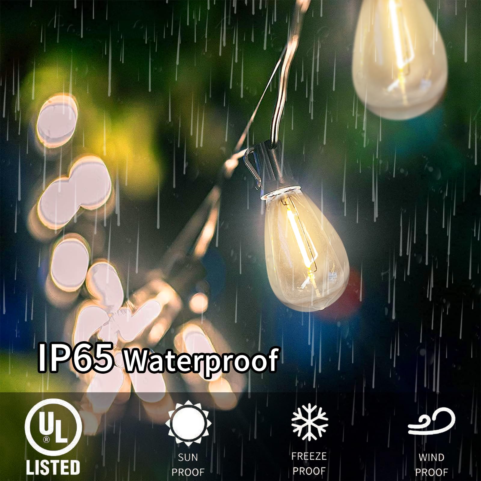 Chyparty 15 Pack S11 Led Replacement Bulbs For Outdoor String Lights, E12 Candelabra Base Patio Light Bulbs Waterproof Shatterpr