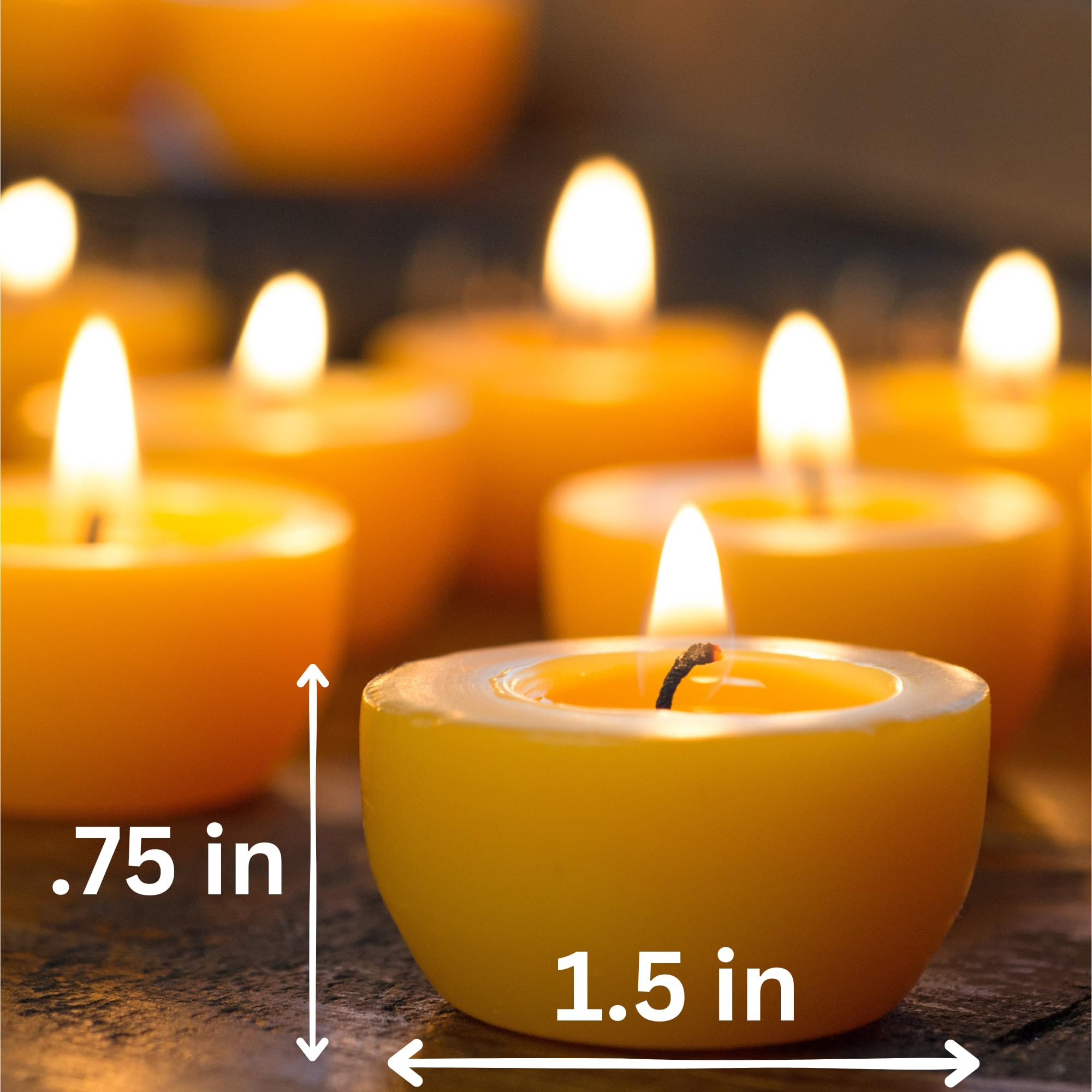 Serenibee Beeswax Tea Light Candles Refills With Two Custom Reusable Sturdy Steel Candle Holders And Reusable Cotton Bag Eco Friendly Gift Set(24)