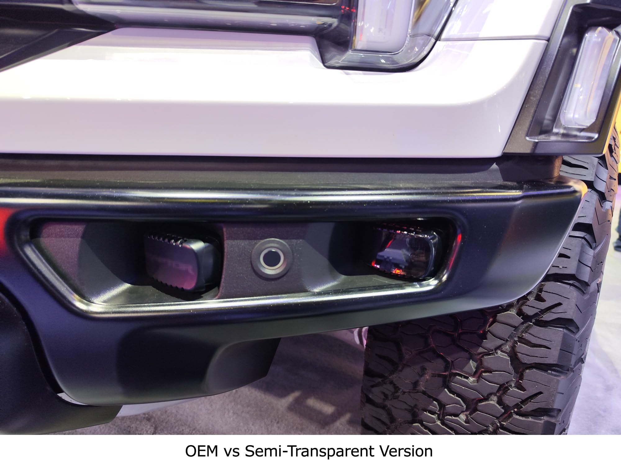 iJDMTOY LED Pod Fog Light Shield Covers, Dark Tinted, Compatible with 2021-up Ford F-150 Raptor & 2022-up Bronco Raptor