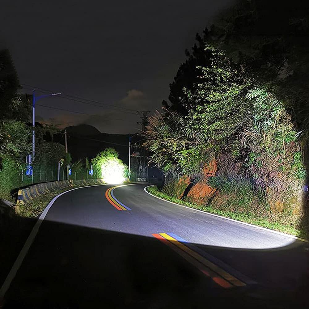 LBJD Rechargeable LED Headlamp - Super Bright XHP50 Aluminum Gold, Ideal for Hunting, Fishing, Emergencies, and Power Outages